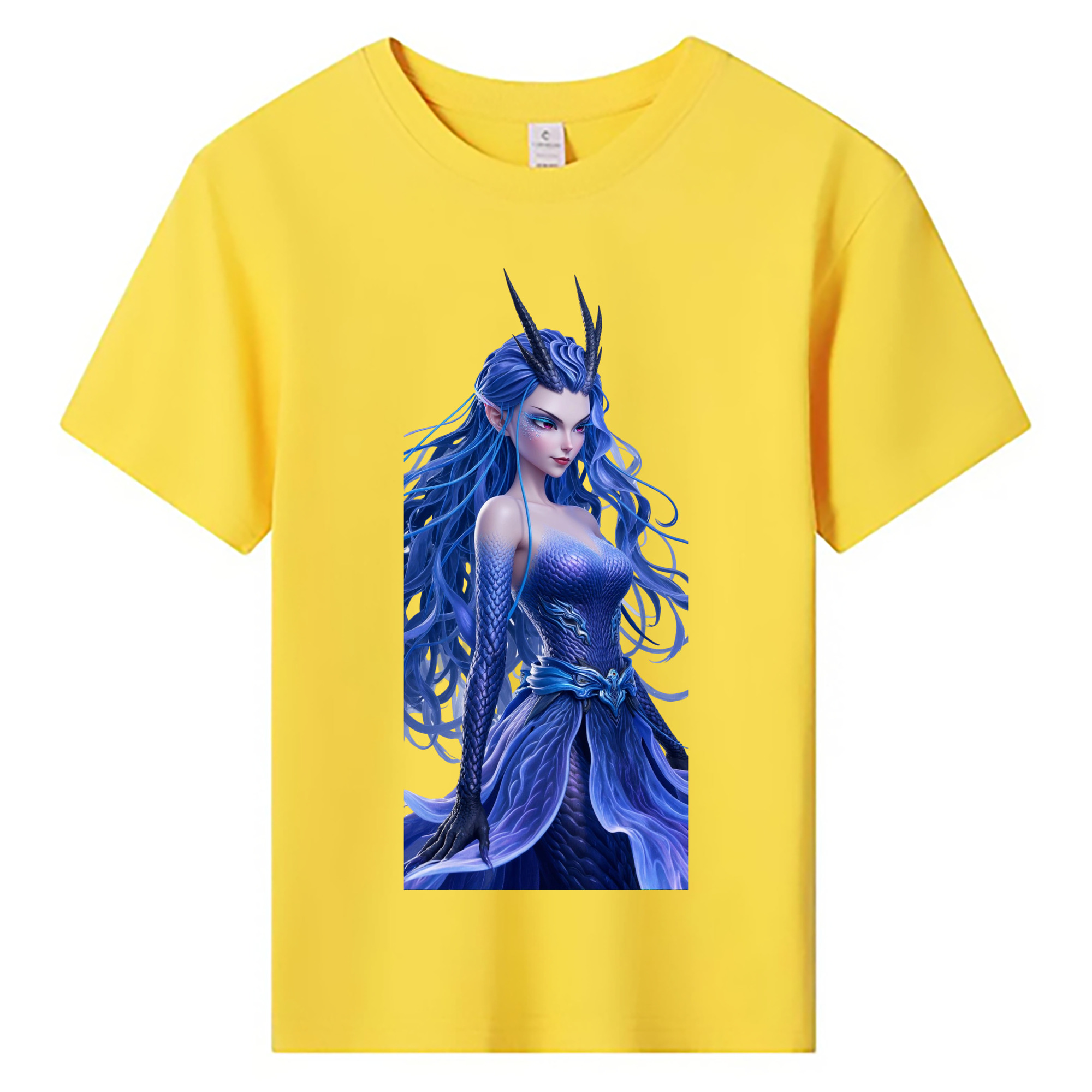 （画像用） Ne Zha 2 ナタ 魔童の大暴れ 綿100％キッズTシャツ（フロントプリント）