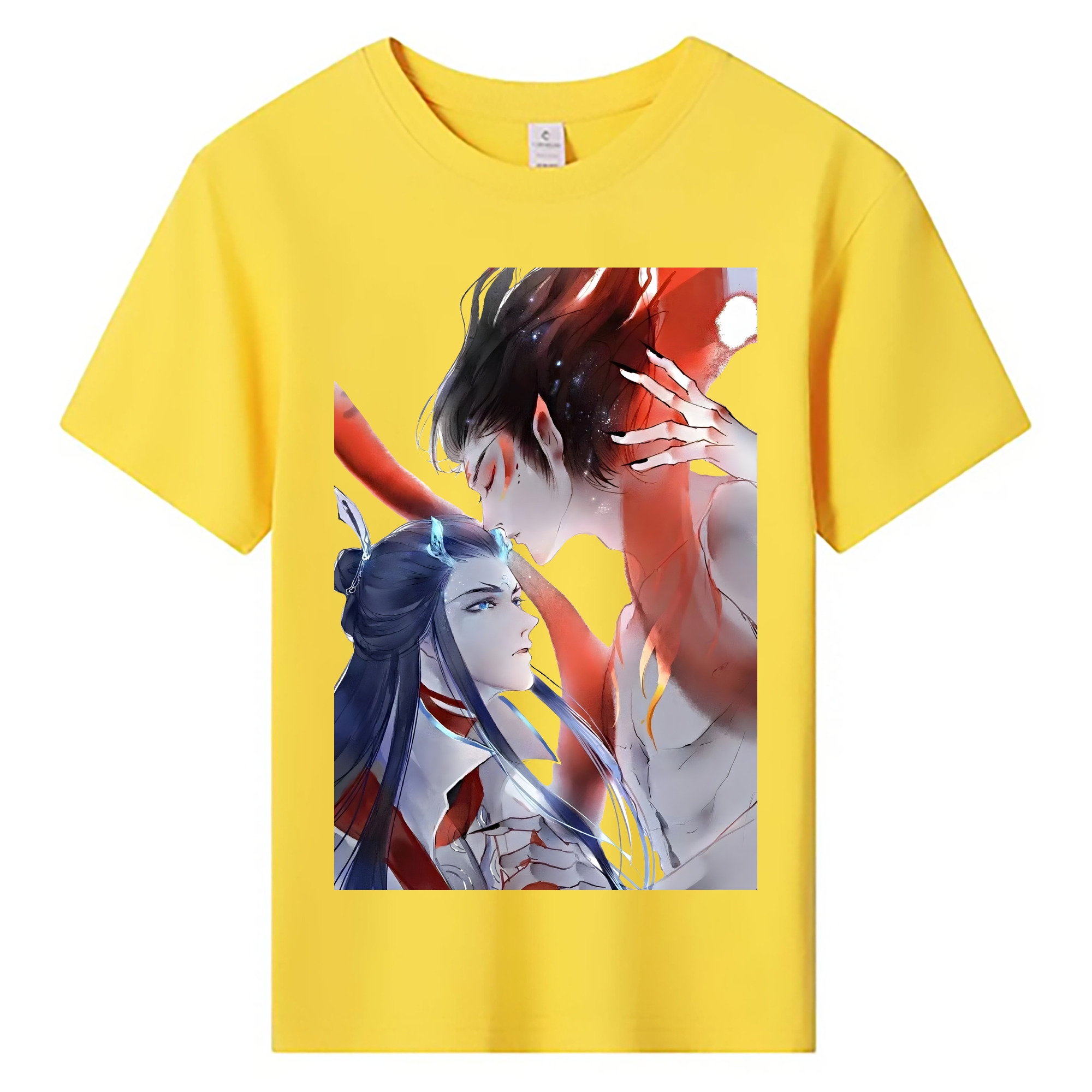 （画像用） Ne Zha 2 ナタ 魔童の大暴れ 綿100％キッズTシャツ（フロントプリント）