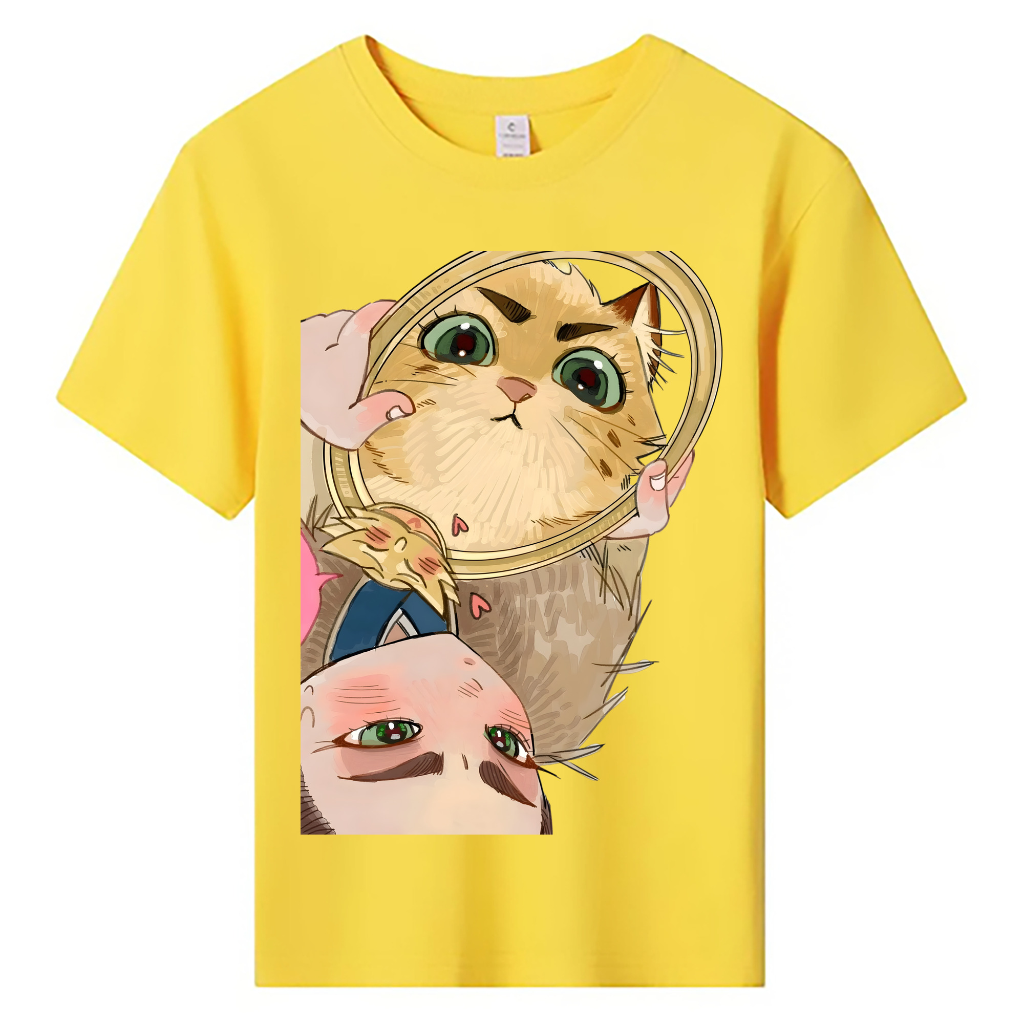 （画像用） Ne Zha 2 ナタ 魔童の大暴れ 綿100％キッズTシャツ（フロントプリント）