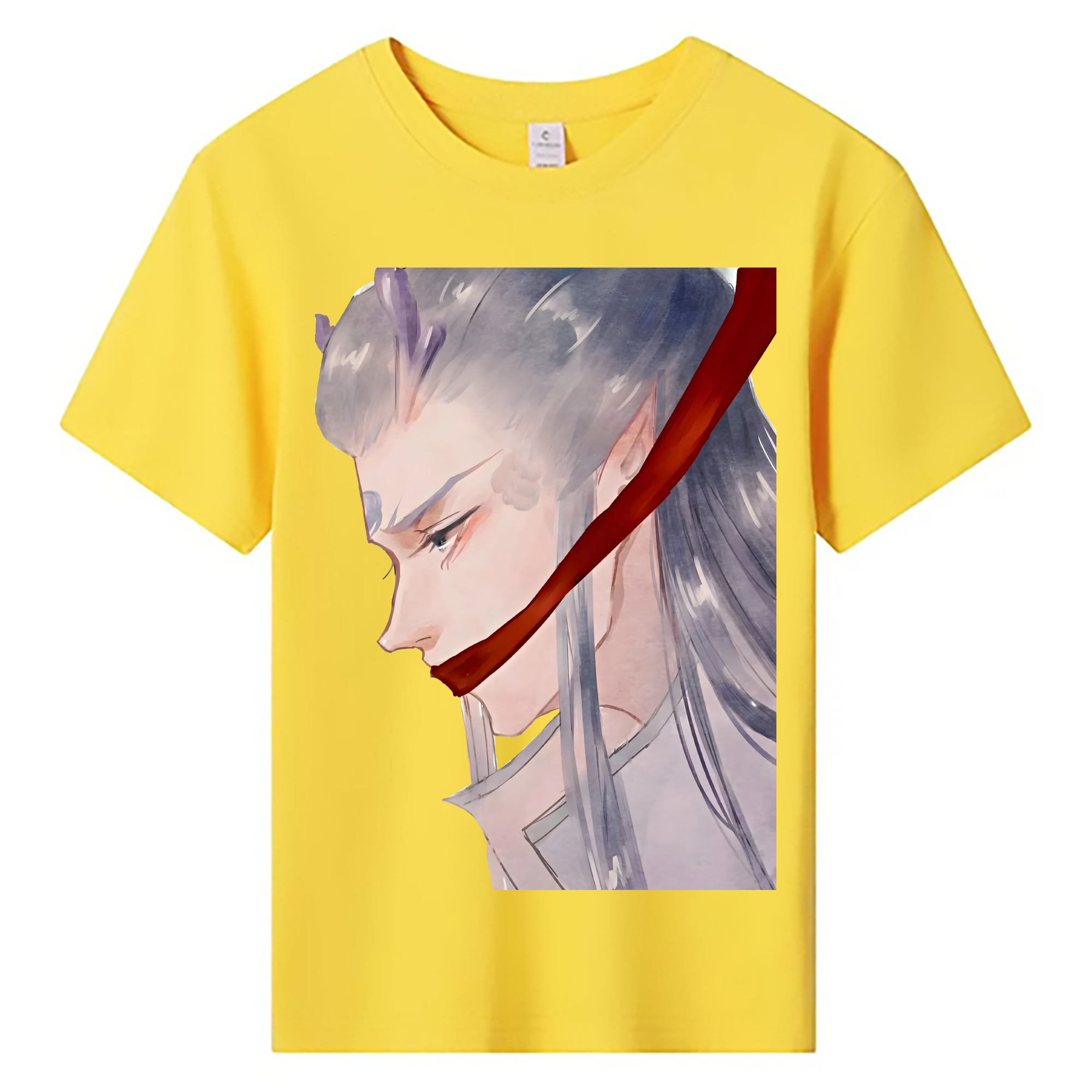 （画像用） Ne Zha 2 ナタ 魔童の大暴れ 綿100％キッズTシャツ（フロントプリント）