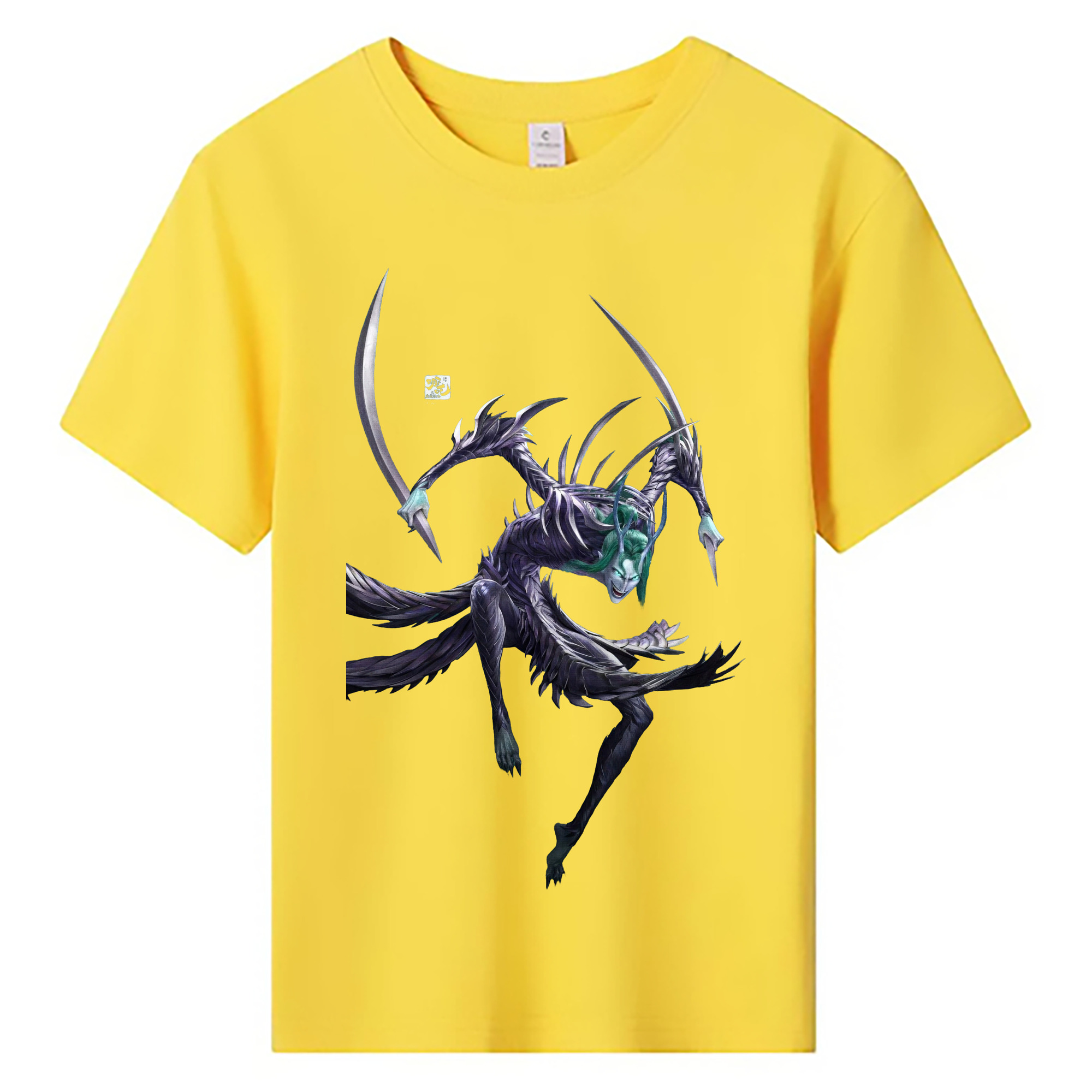 （画像用） Ne Zha 2 ナタ 魔童の大暴れ 綿100％キッズTシャツ（フロントプリント）