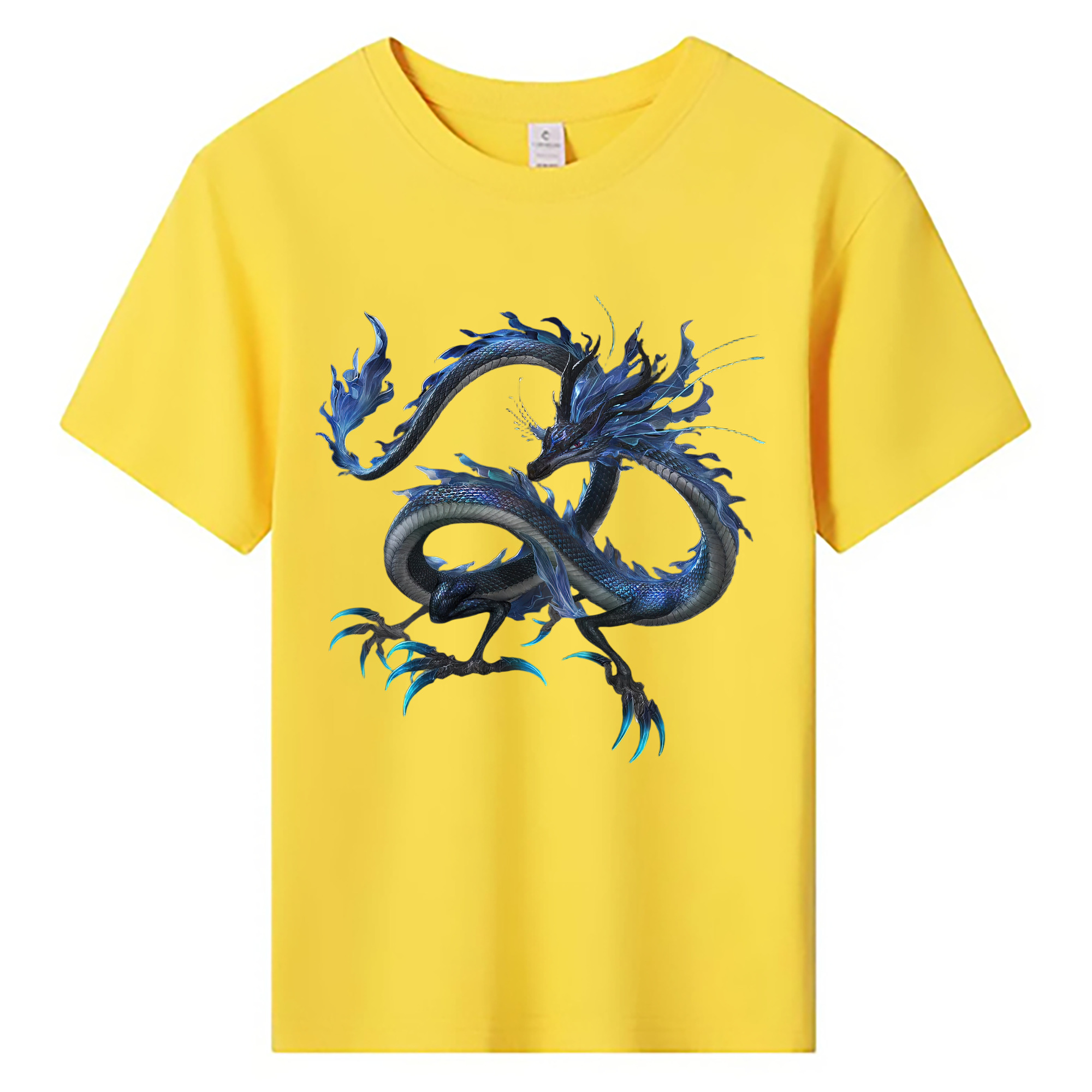 （画像用） Ne Zha 2 ナタ 魔童の大暴れ 綿100％キッズTシャツ（フロントプリント）