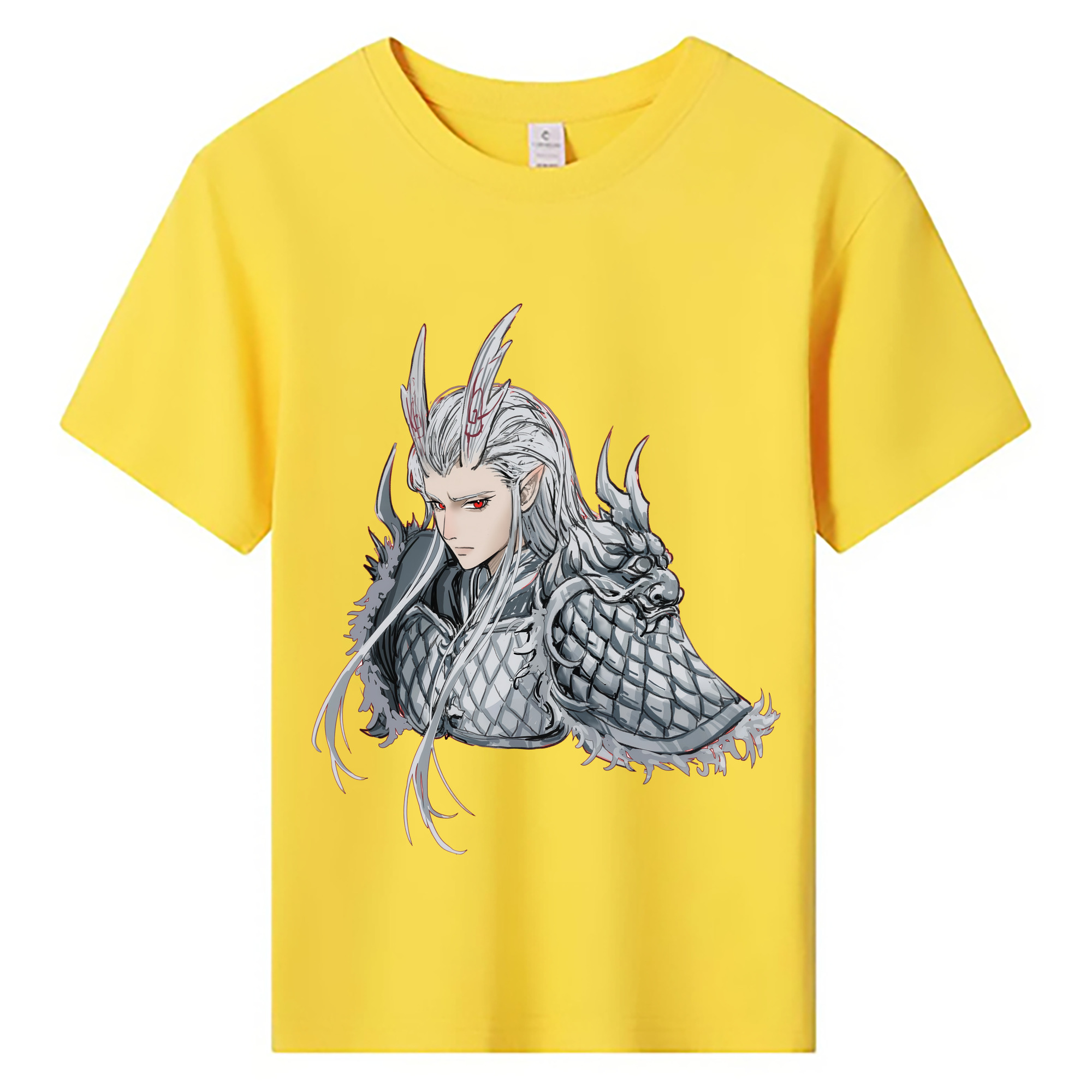 （画像用） Ne Zha 2 ナタ 魔童の大暴れ 綿100％キッズTシャツ（フロントプリント）