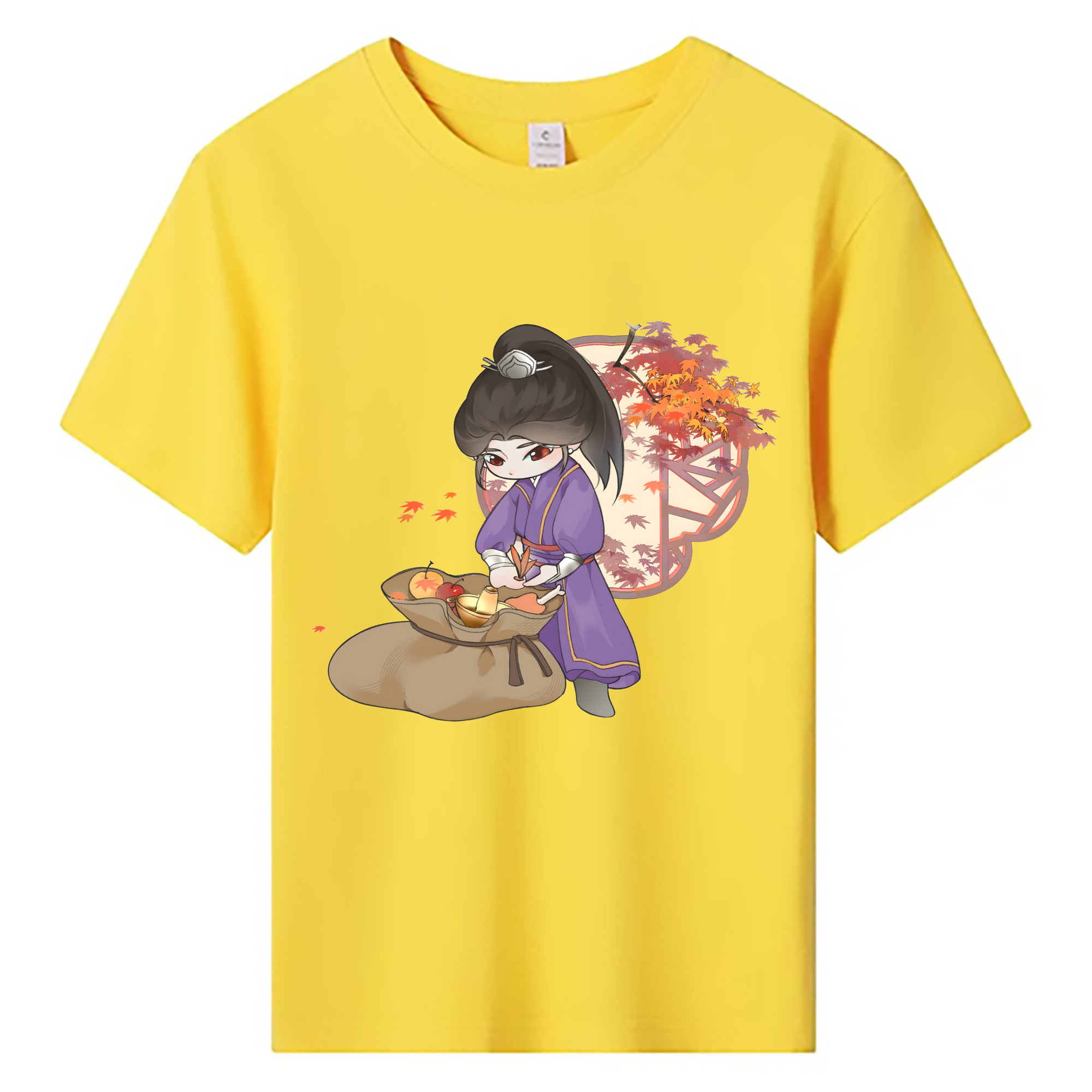 （画像用） Ne Zha 2 ナタ 魔童の大暴れ 綿100％キッズTシャツ（フロントプリント）