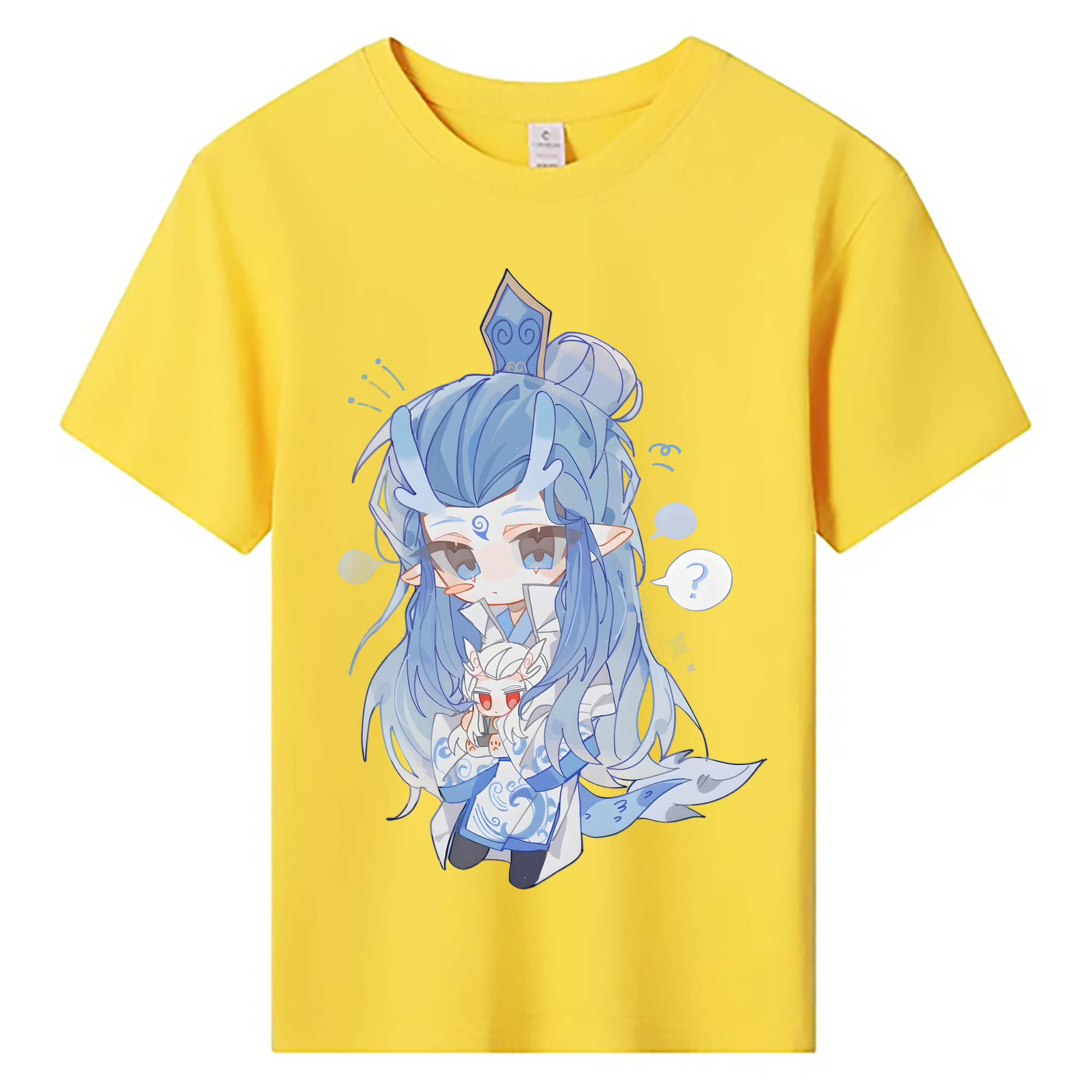 （画像用） Ne Zha 2 ナタ 魔童の大暴れ 綿100％キッズTシャツ（フロントプリント）