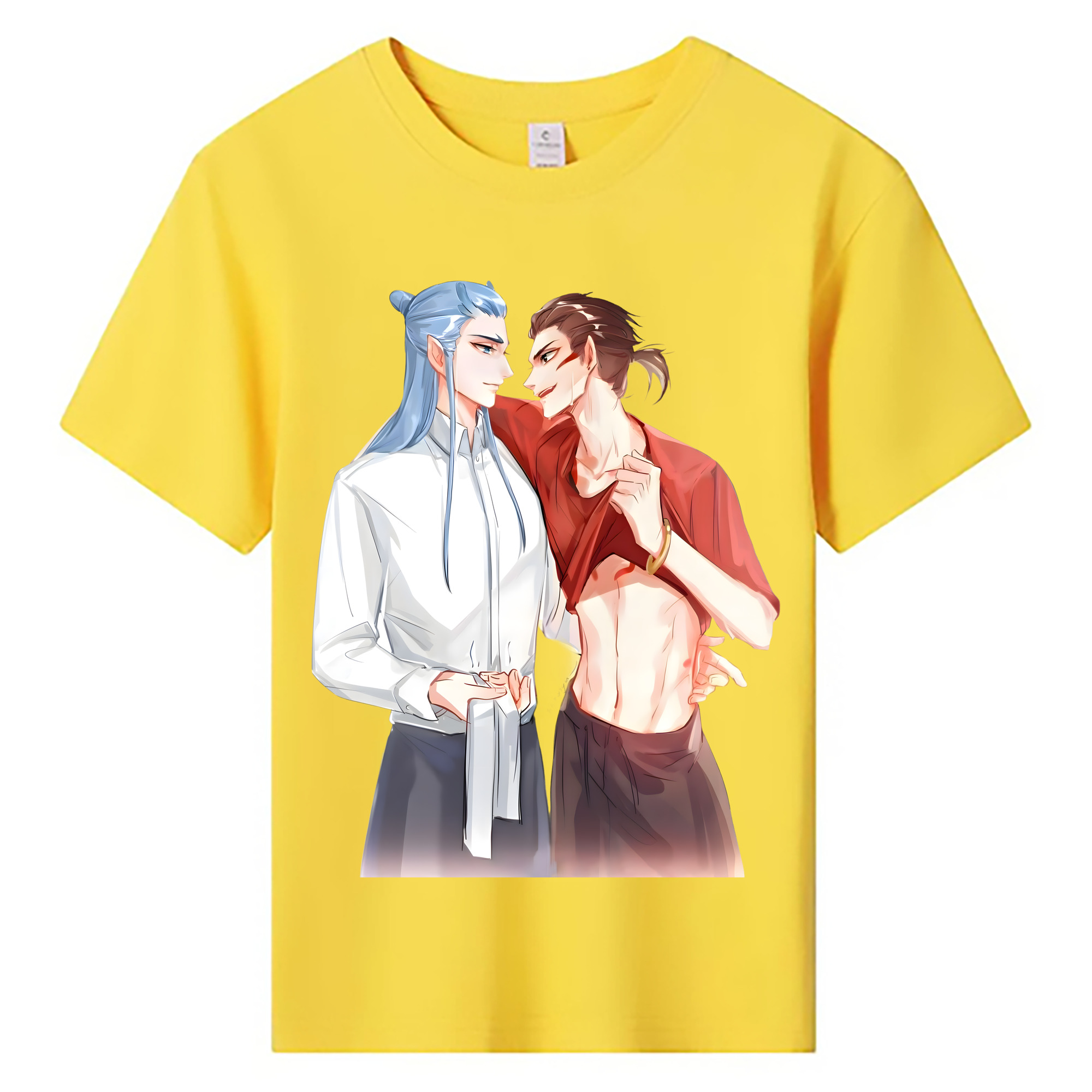 （画像用） Ne Zha 2 ナタ 魔童の大暴れ 綿100％キッズTシャツ（フロントプリント）