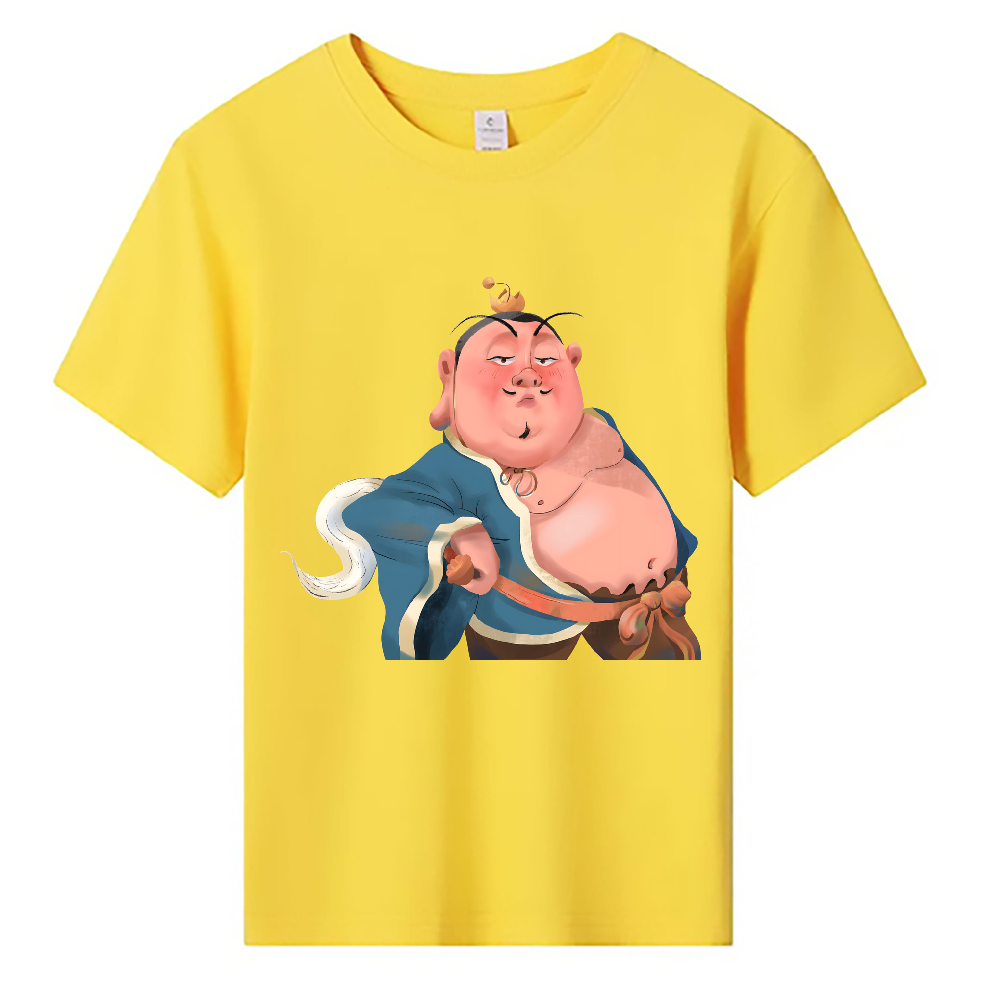 （画像用） Ne Zha 2 ナタ 魔童の大暴れ 綿100％キッズTシャツ（フロントプリント）