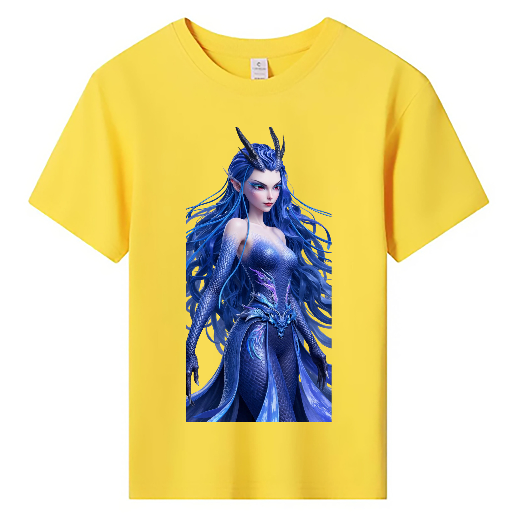 （画像用） Ne Zha 2 ナタ 魔童の大暴れ 綿100％キッズTシャツ（フロントプリント）