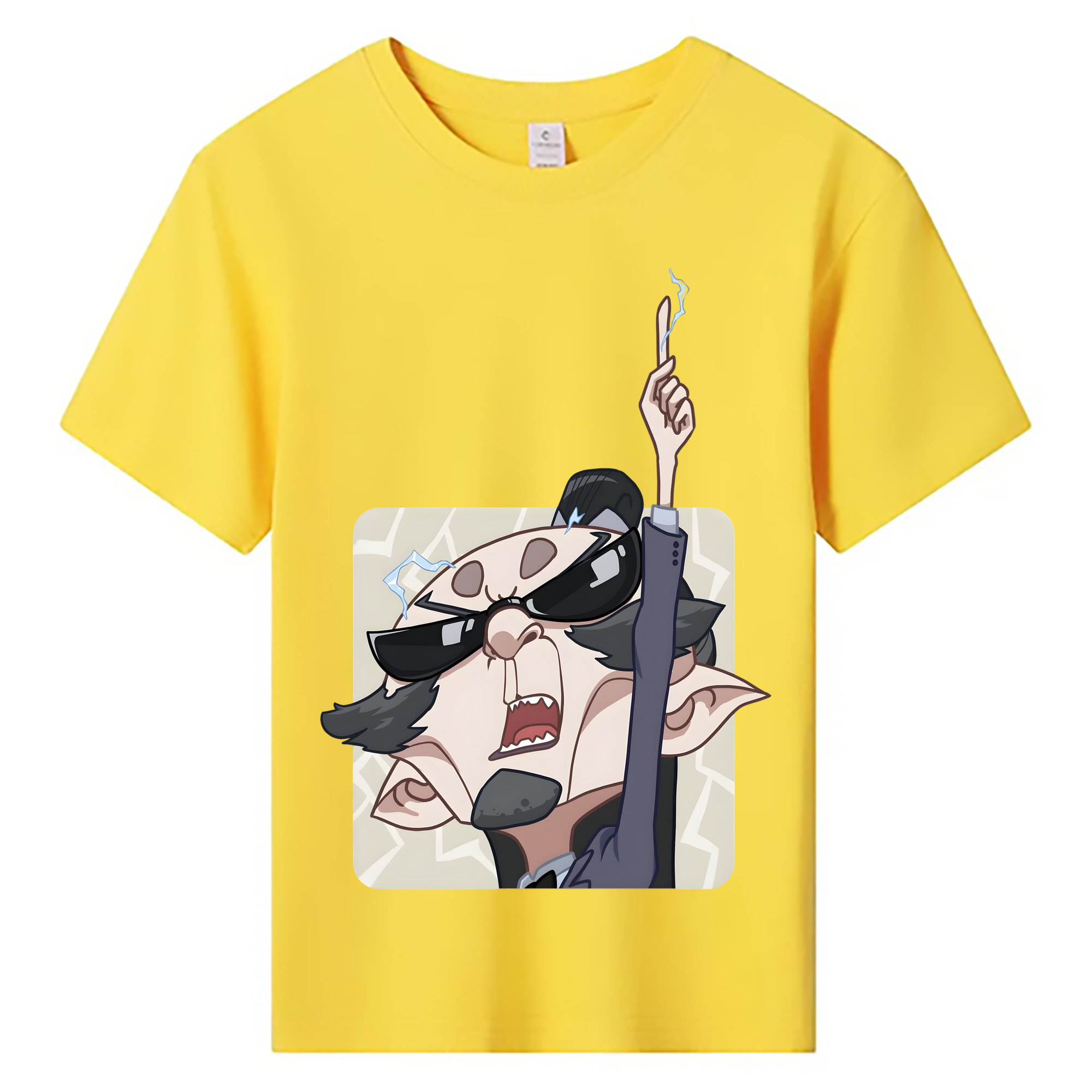 （画像用） Ne Zha 2 ナタ 魔童の大暴れ 綿100％キッズTシャツ（フロントプリント）
