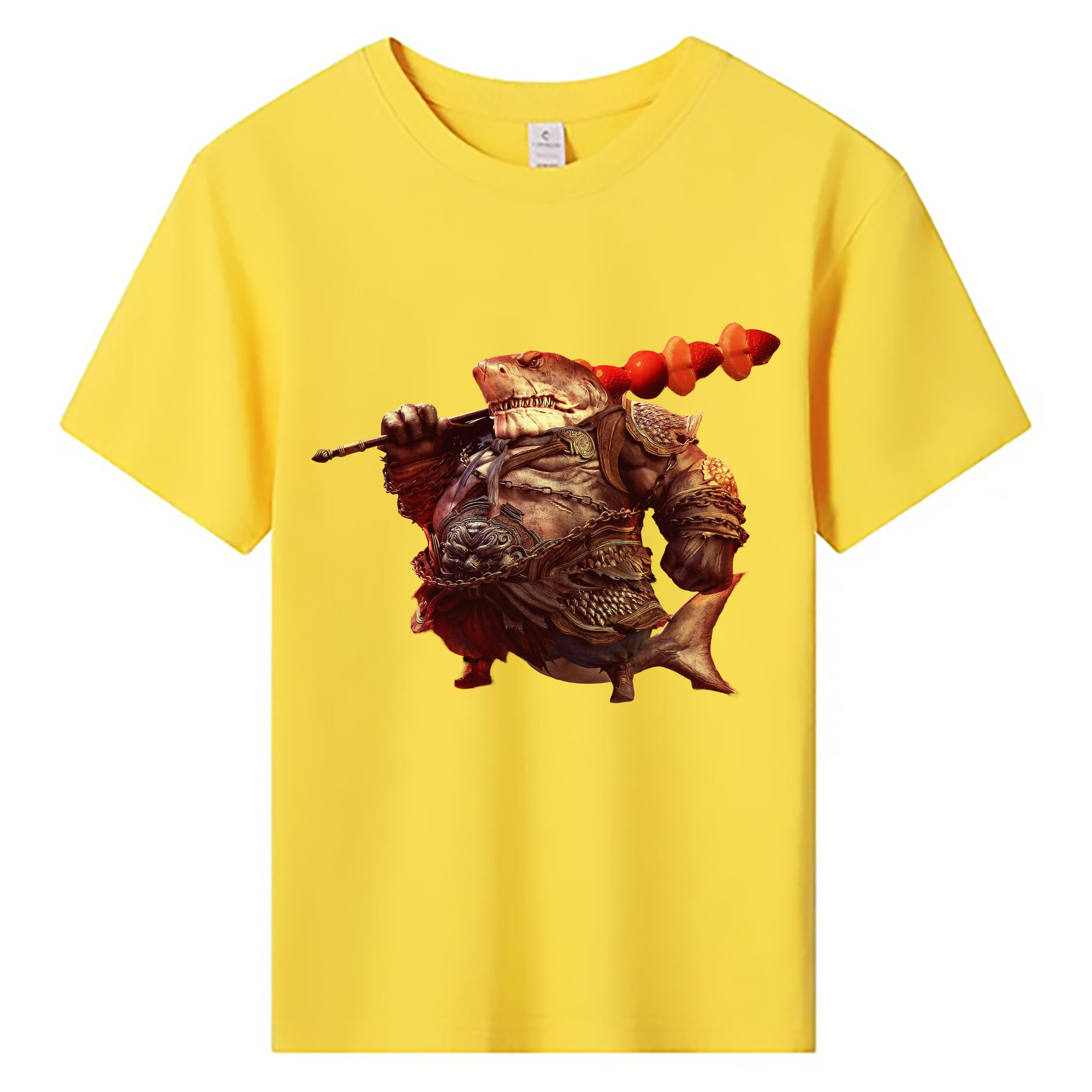 （画像用） Ne Zha 2 ナタ 魔童の大暴れ 綿100％キッズTシャツ（フロントプリント）