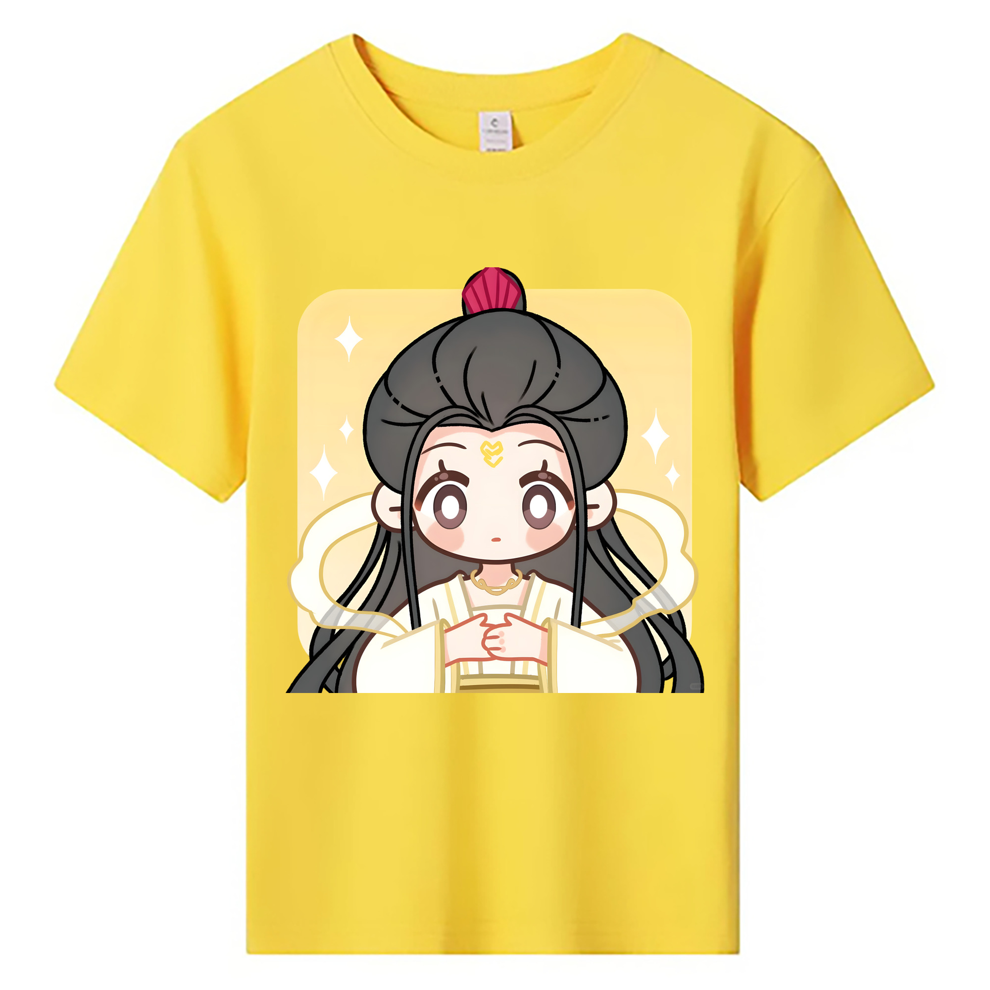 （画像用） Ne Zha 2 ナタ 魔童の大暴れ 綿100％キッズTシャツ（フロントプリント）