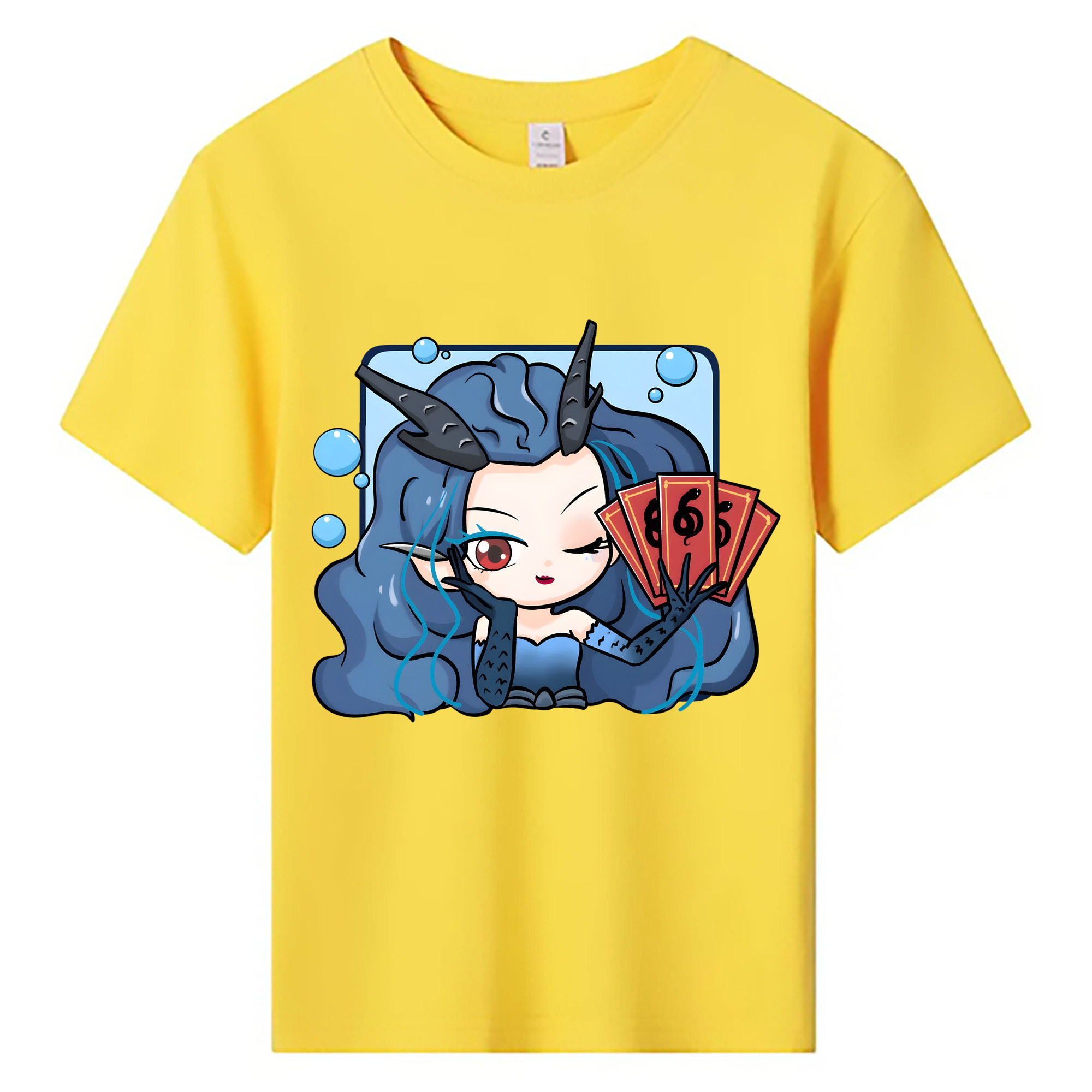 （画像用） Ne Zha 2 ナタ 魔童の大暴れ 綿100％キッズTシャツ（フロントプリント）