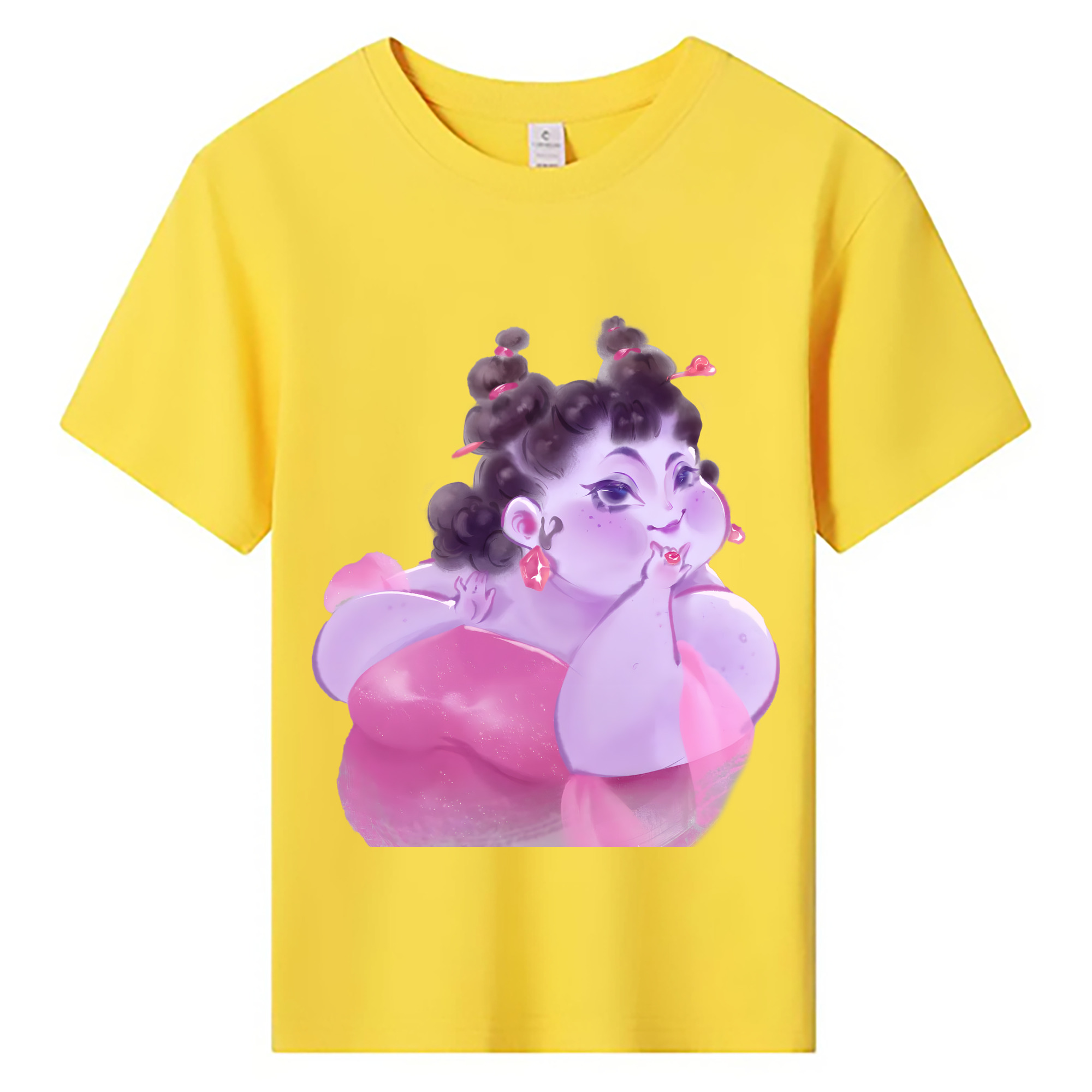 （画像用） Ne Zha 2 ナタ 魔童の大暴れ 綿100％キッズTシャツ（フロントプリント）