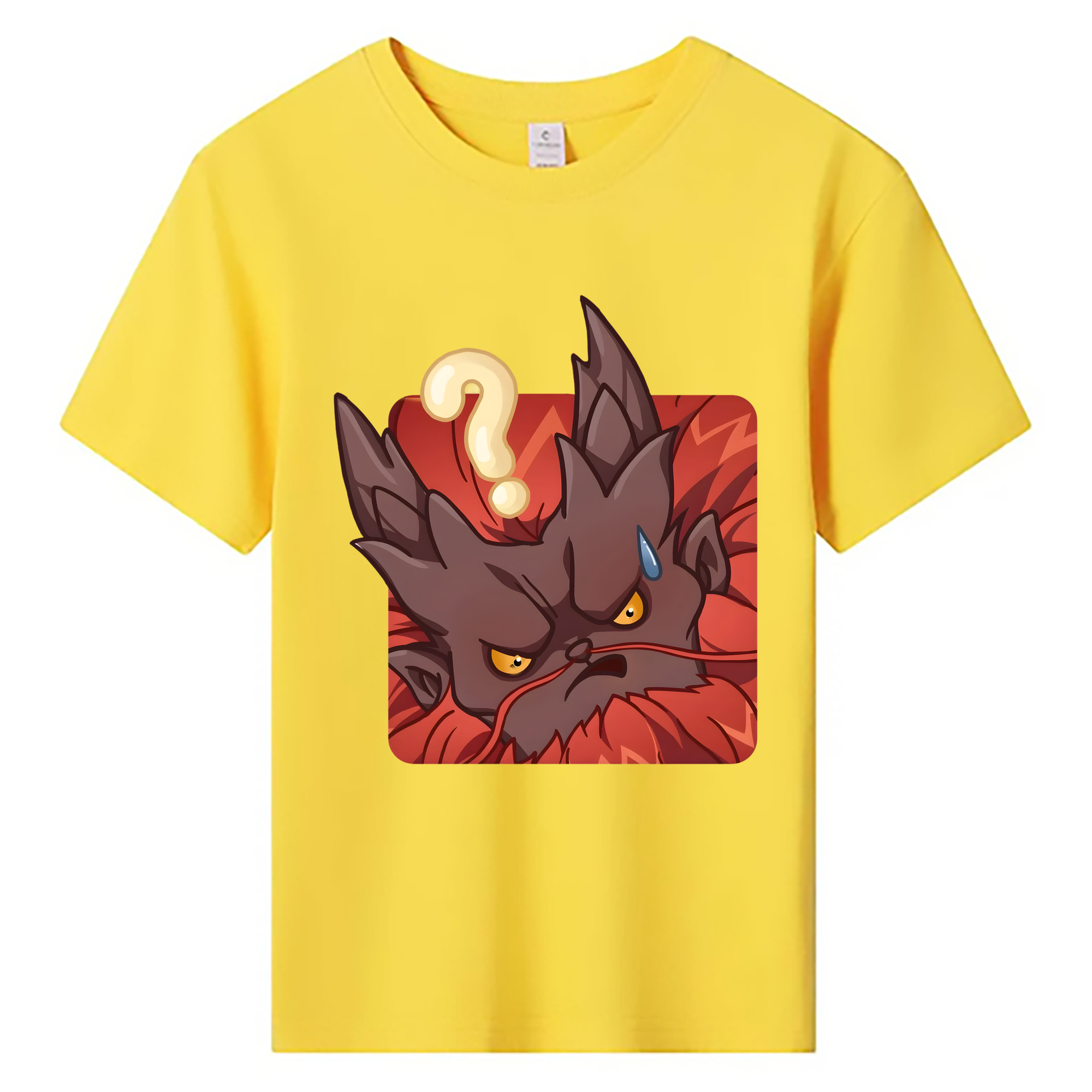 （画像用） Ne Zha 2 ナタ 魔童の大暴れ 綿100％キッズTシャツ（フロントプリント）