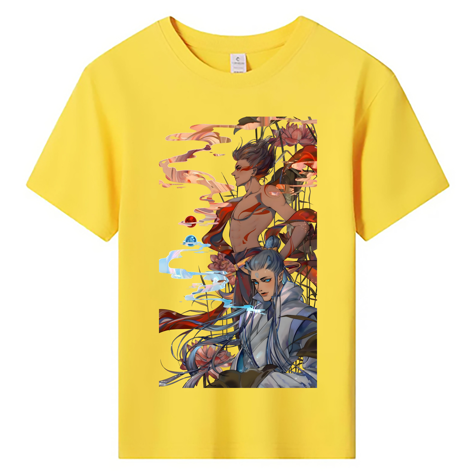 （画像用） Ne Zha 2 ナタ 魔童の大暴れ 綿100％キッズTシャツ（フロントプリント）