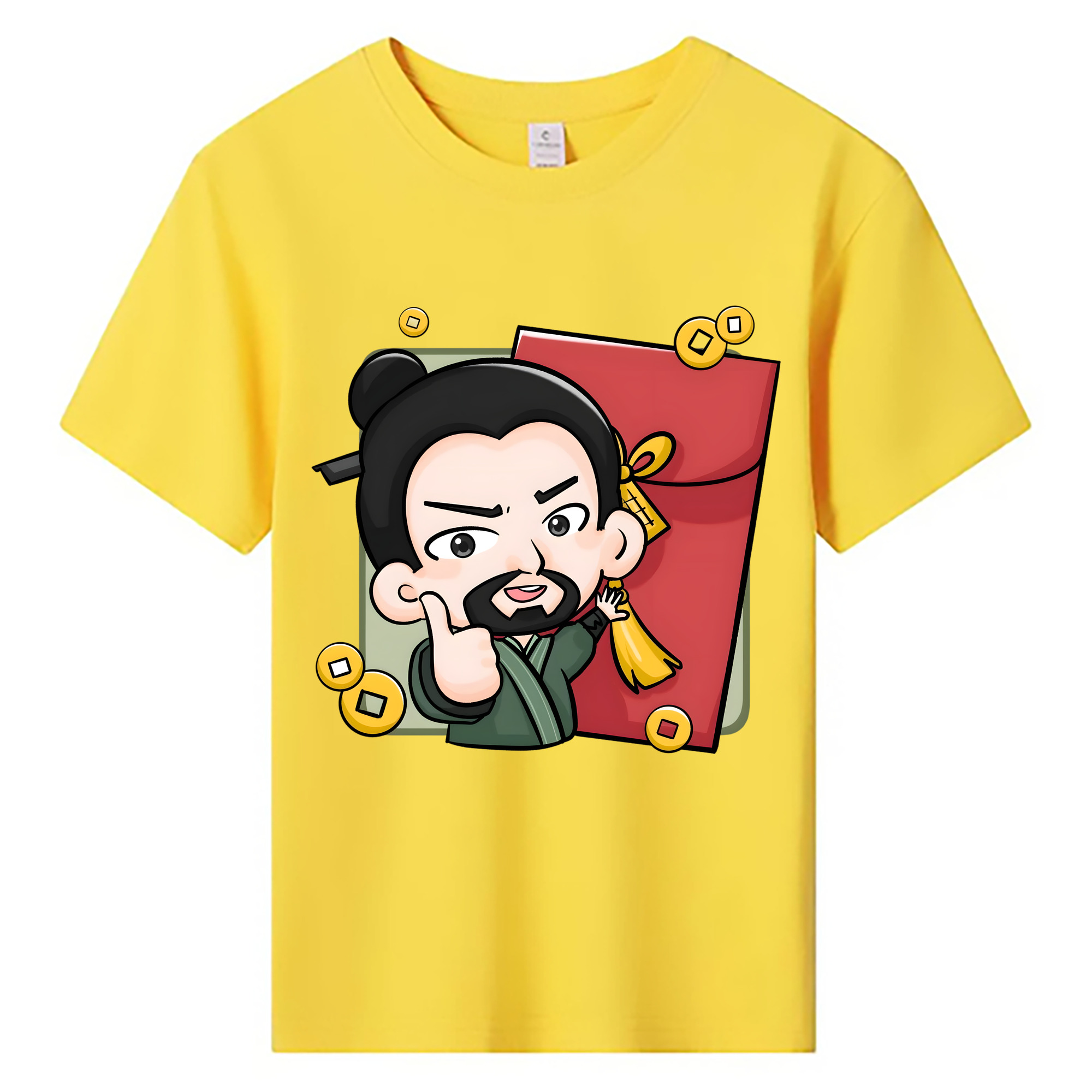（画像用） Ne Zha 2 ナタ 魔童の大暴れ 綿100％キッズTシャツ（フロントプリント）
