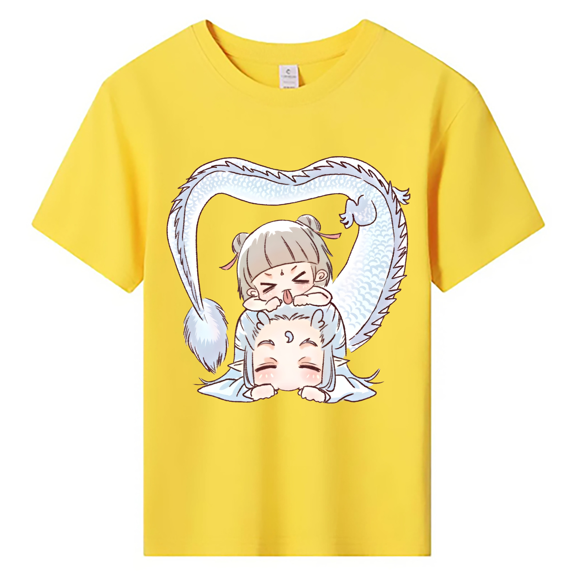 （画像用） Ne Zha 2 ナタ 魔童の大暴れ 綿100％キッズTシャツ（フロントプリント）