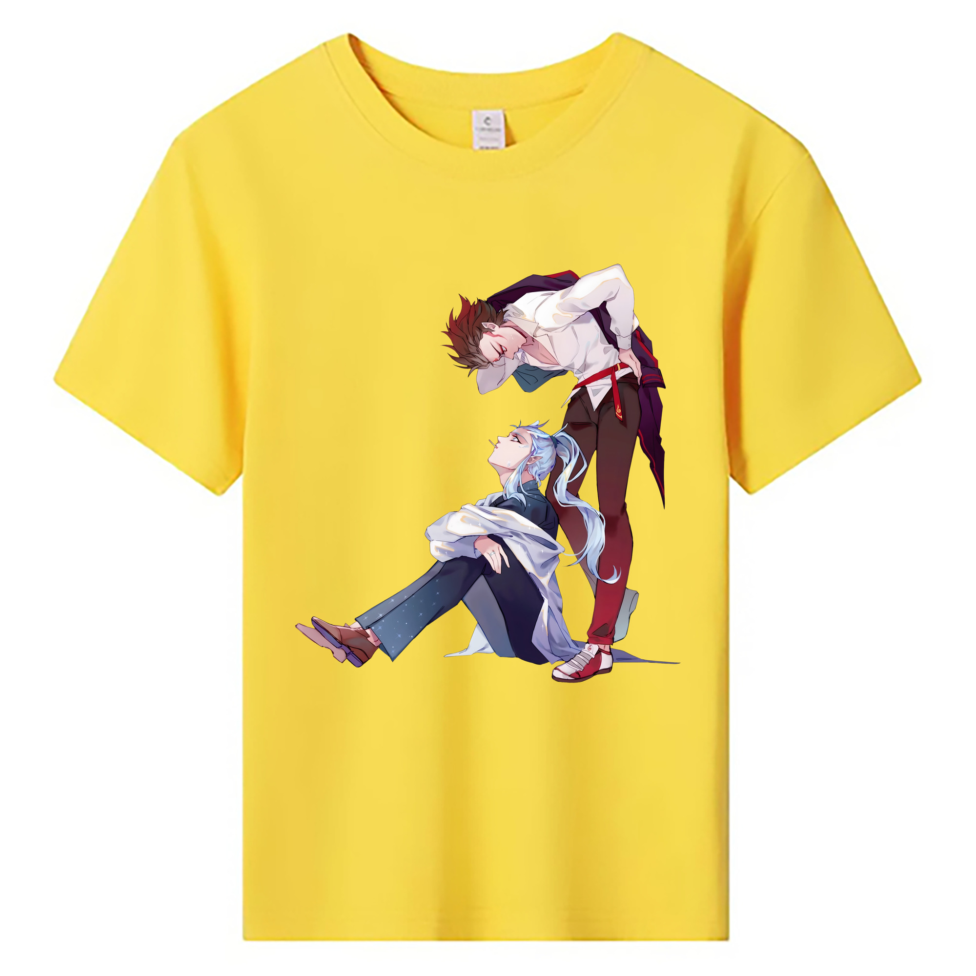 （画像用） Ne Zha 2 ナタ 魔童の大暴れ 綿100％キッズTシャツ（フロントプリント）