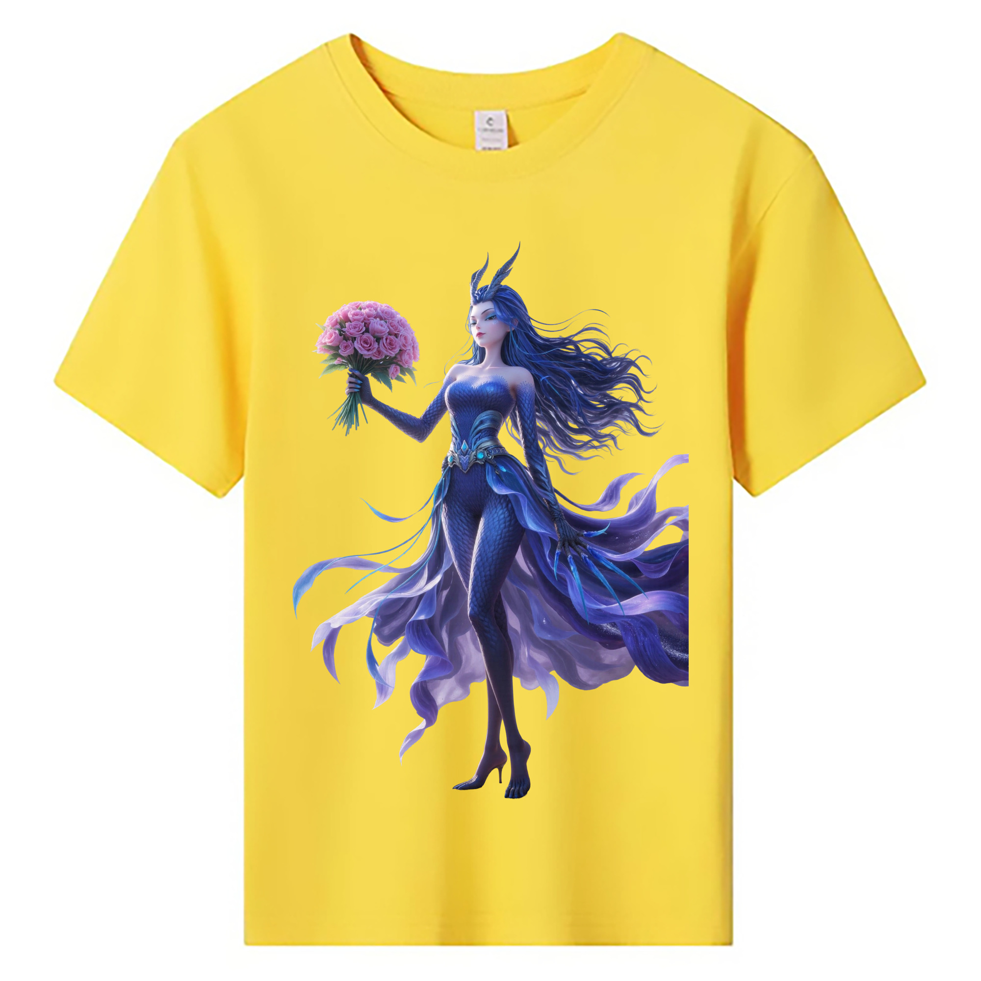 （画像用） Ne Zha 2 ナタ 魔童の大暴れ 綿100％キッズTシャツ（フロントプリント）