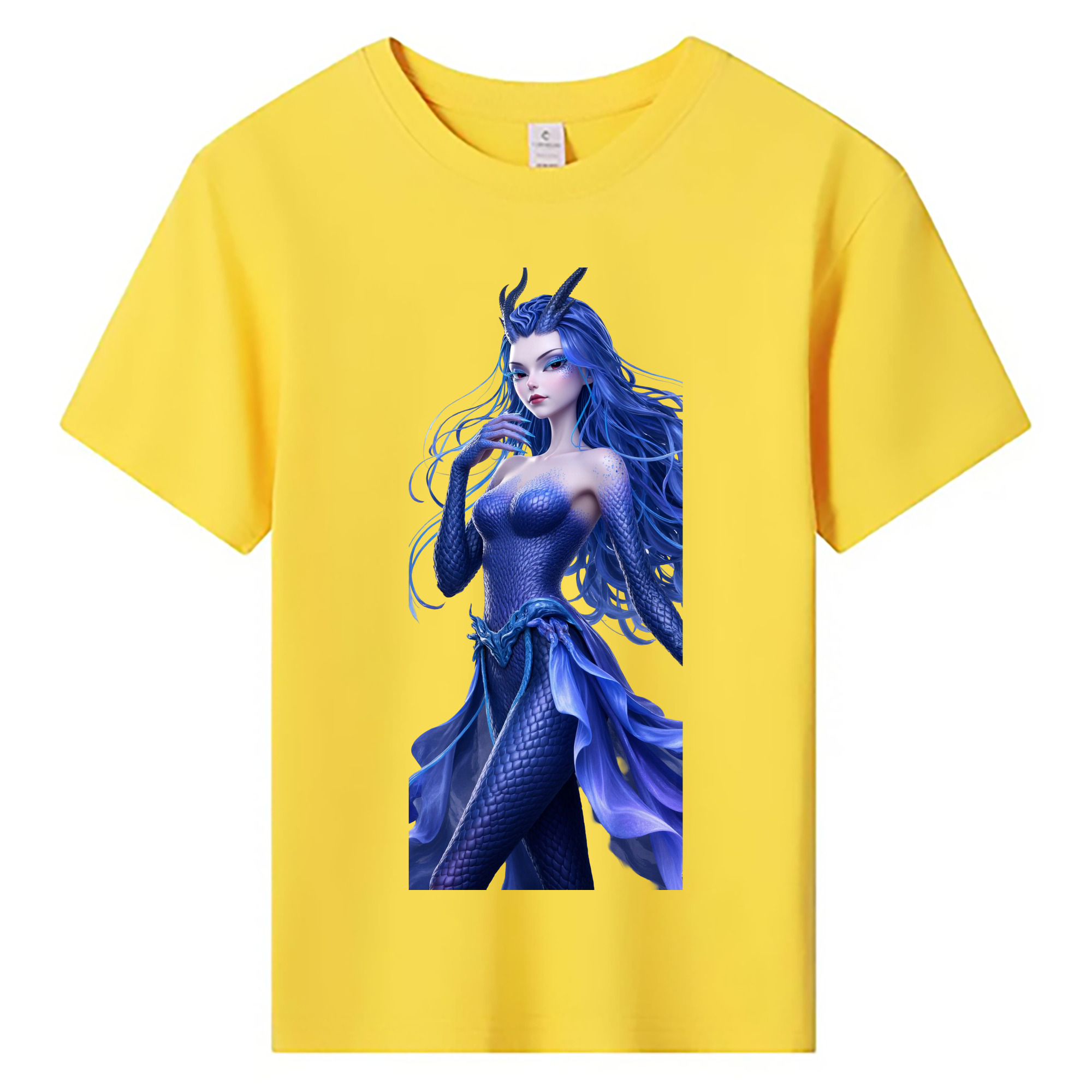 （画像用） Ne Zha 2 ナタ 魔童の大暴れ 綿100％キッズTシャツ（フロントプリント）