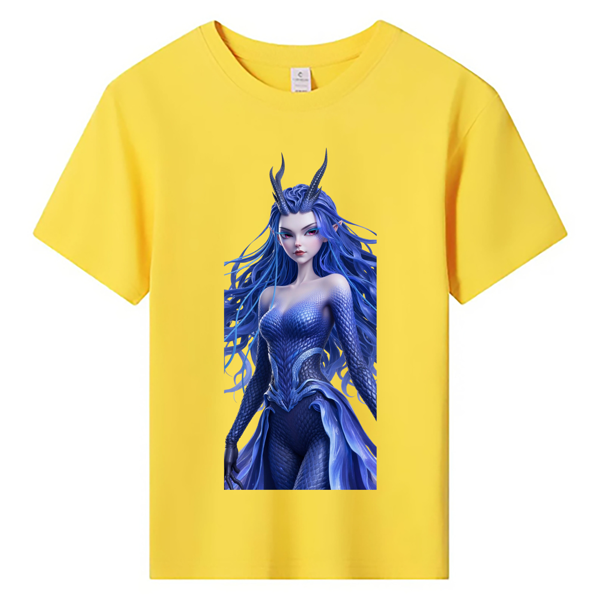 （画像用） Ne Zha 2 ナタ 魔童の大暴れ 綿100％キッズTシャツ（フロントプリント）