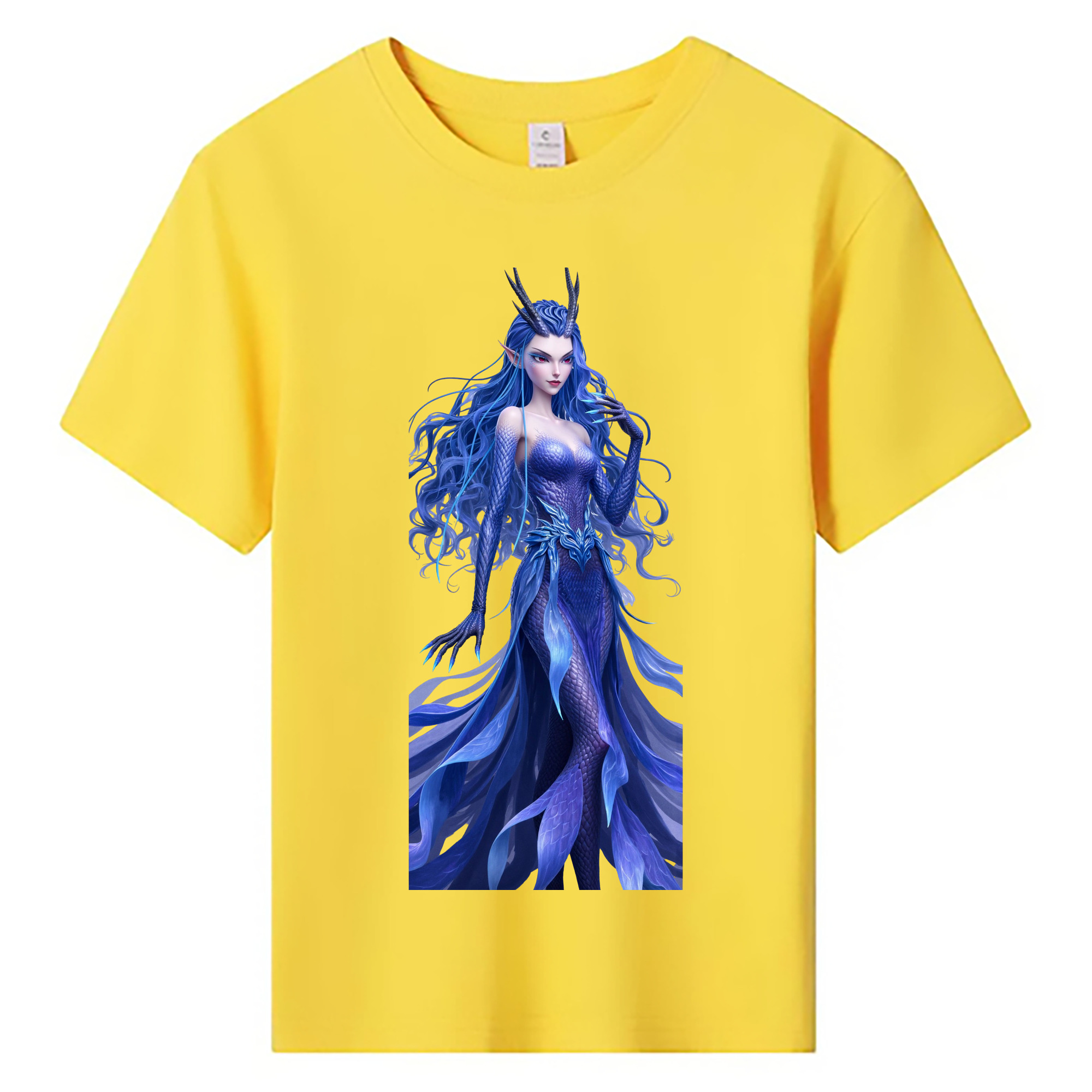 （画像用） Ne Zha 2 ナタ 魔童の大暴れ 綿100％キッズTシャツ（フロントプリント）