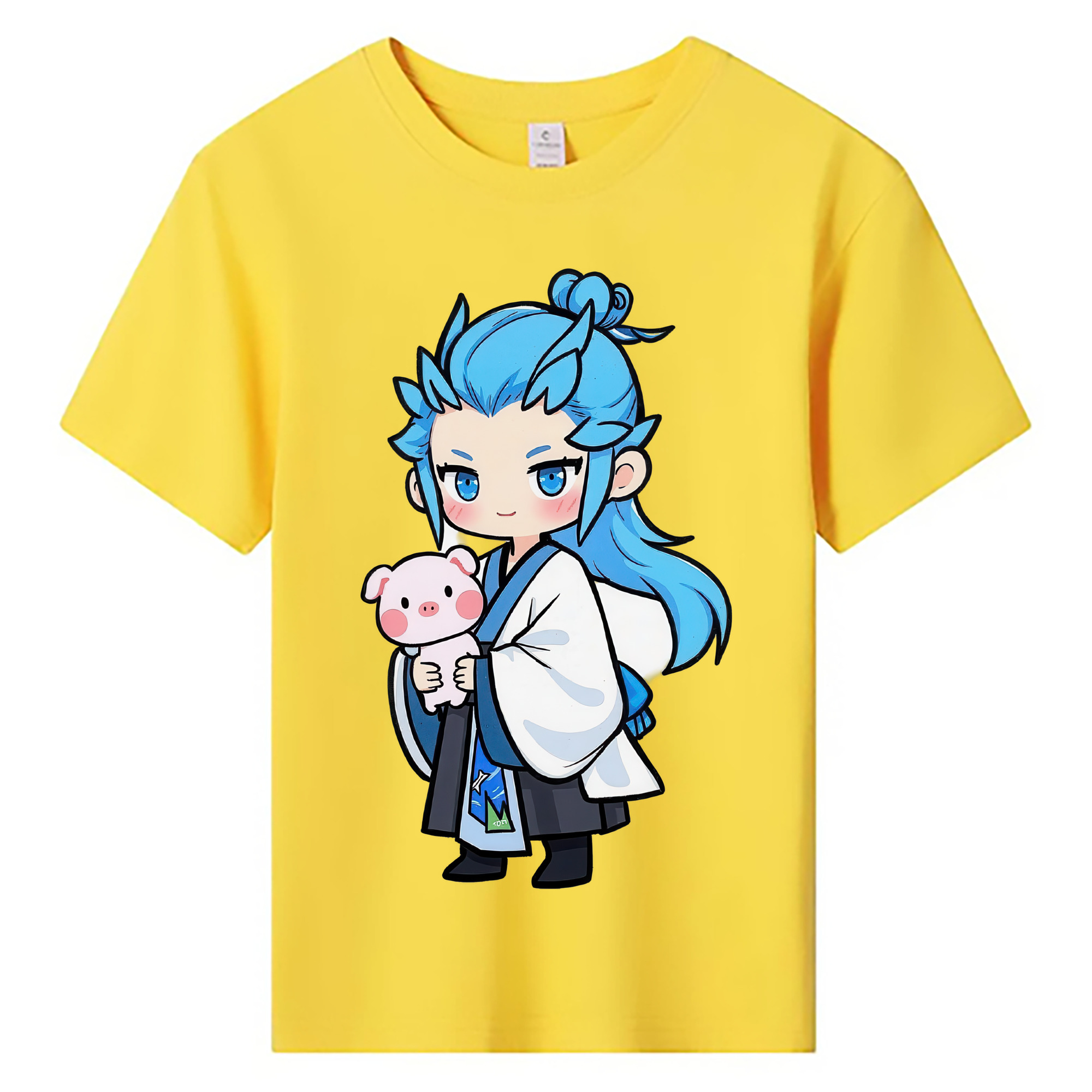 （画像用） Ne Zha 2 ナタ 魔童の大暴れ 綿100％キッズTシャツ（フロントプリント）