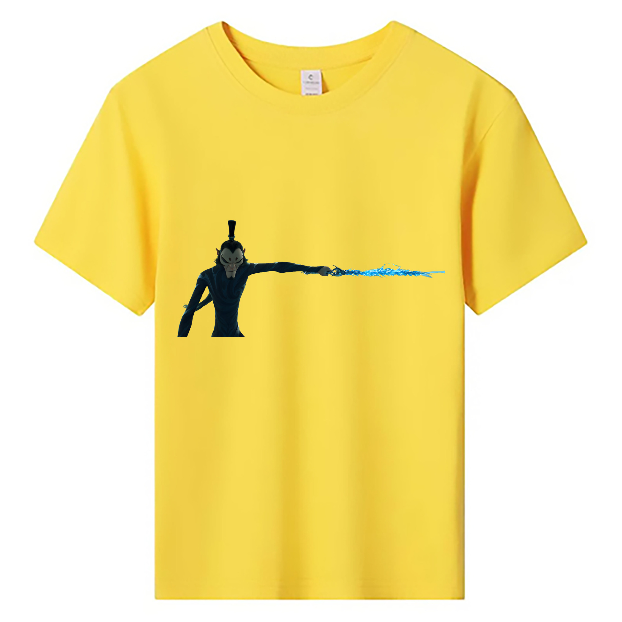 （画像用） Ne Zha 2 ナタ 魔童の大暴れ 綿100％キッズTシャツ（フロントプリント）