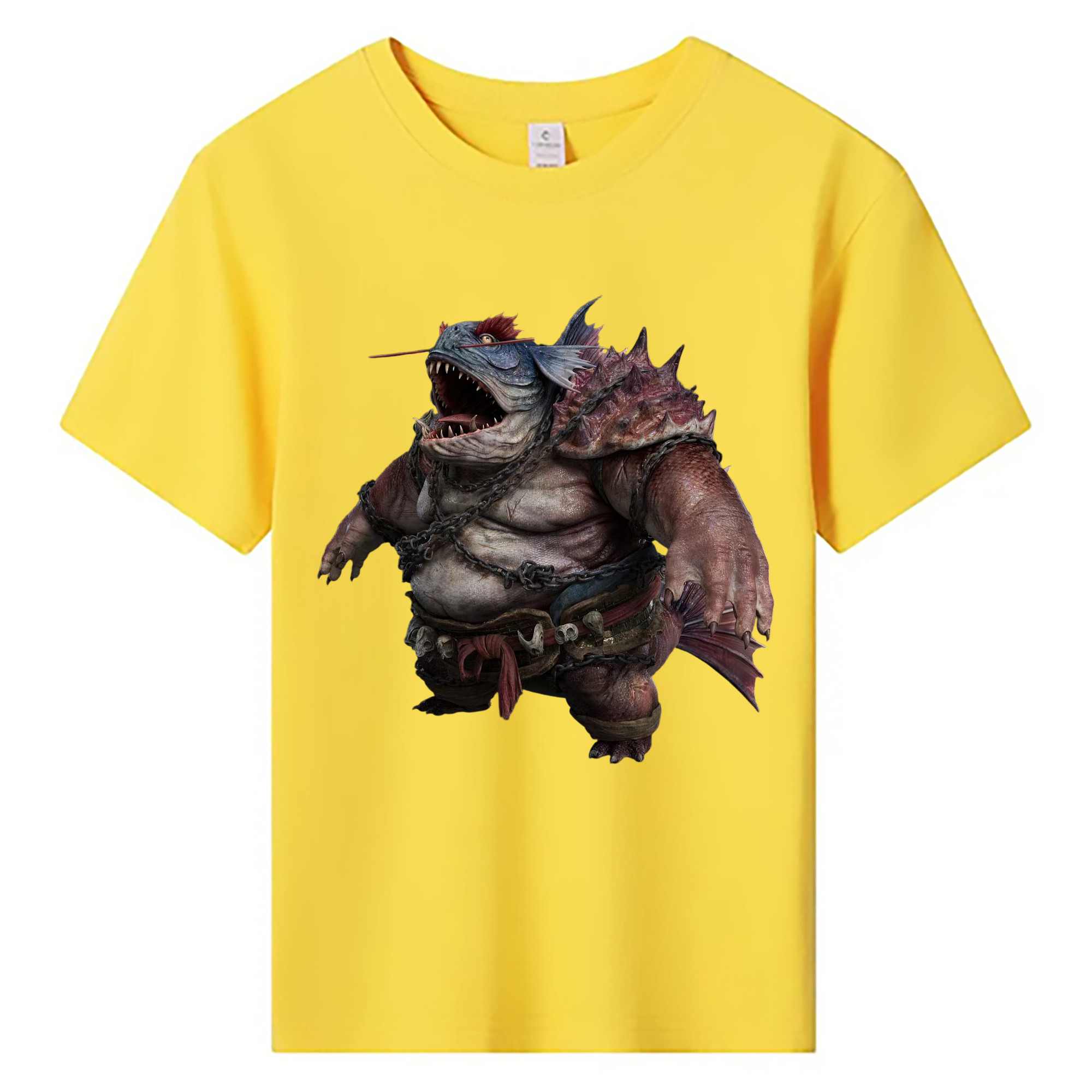 （画像用） Ne Zha 2 ナタ 魔童の大暴れ 綿100％キッズTシャツ（フロントプリント）
