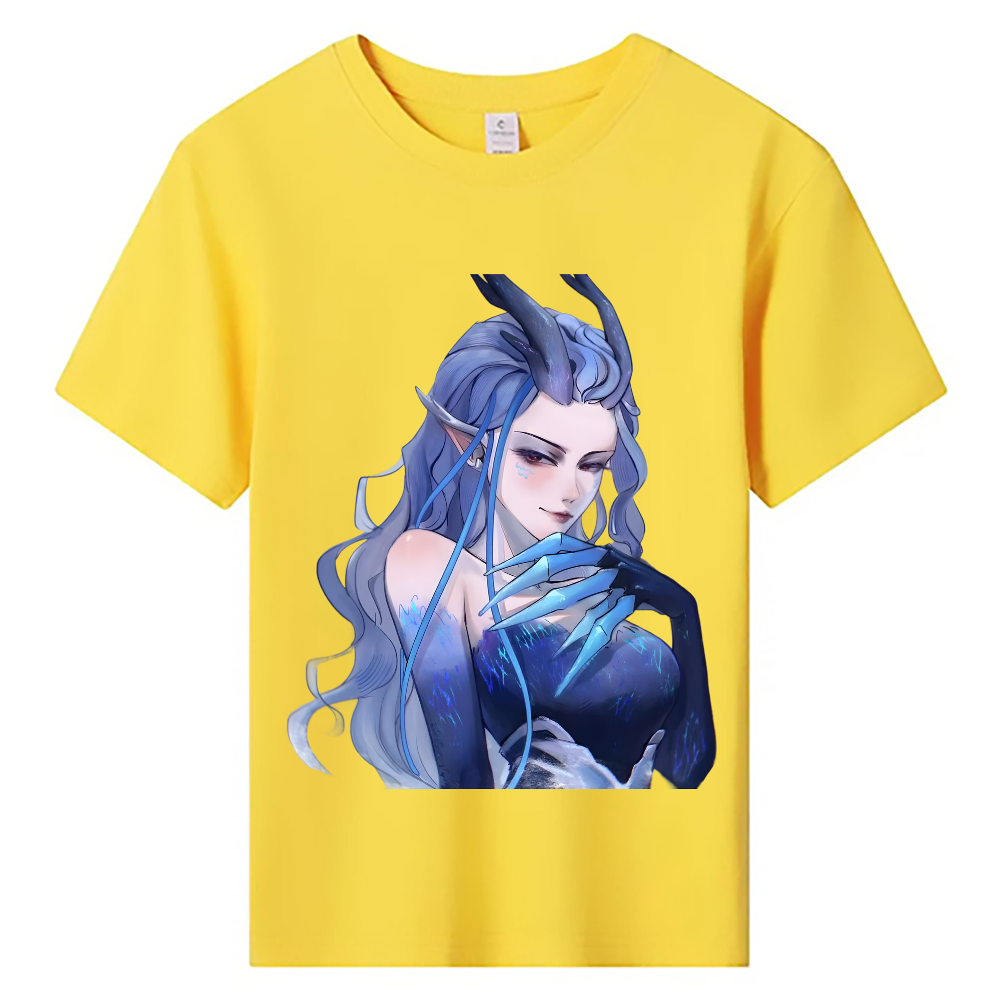 （画像用） Ne Zha 2 ナタ 魔童の大暴れ 綿100％キッズTシャツ（フロントプリント）