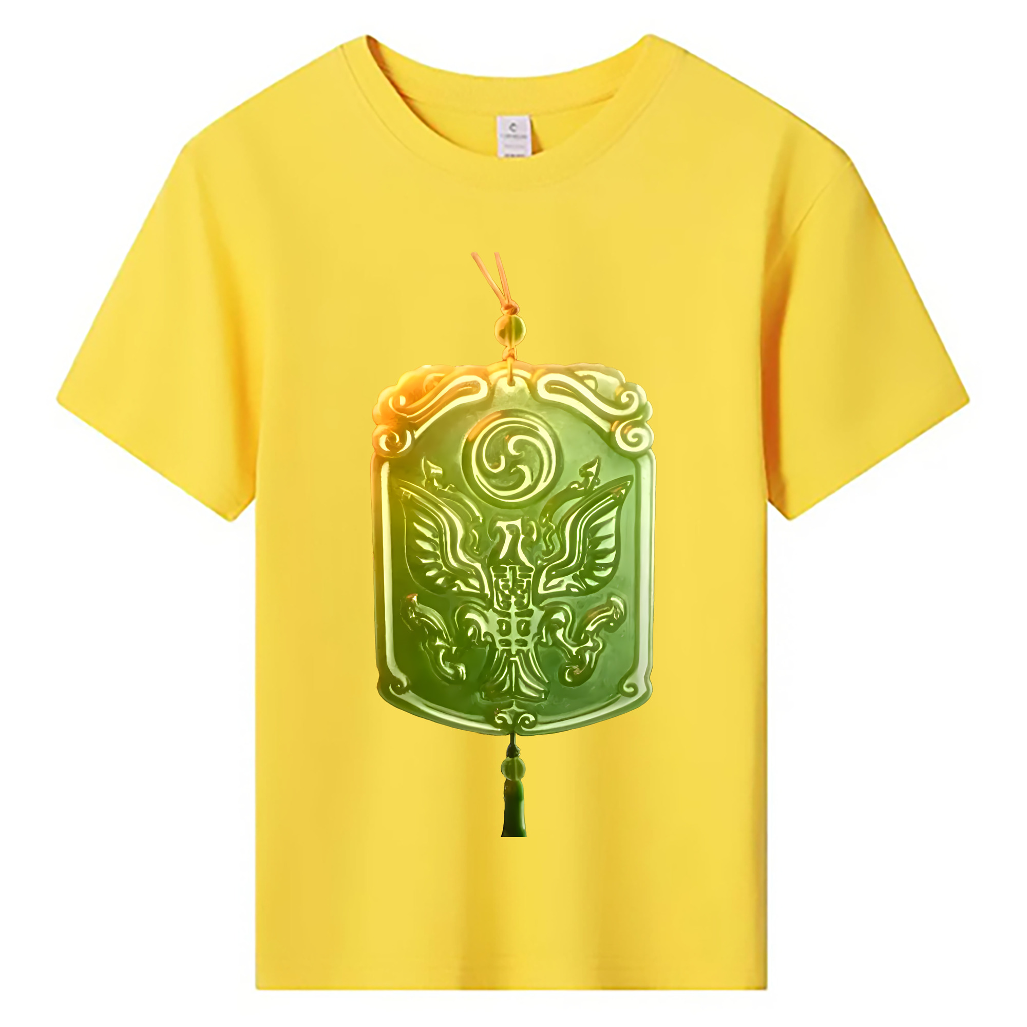 （画像用） Ne Zha 2 ナタ 魔童の大暴れ 綿100％キッズTシャツ（フロントプリント）