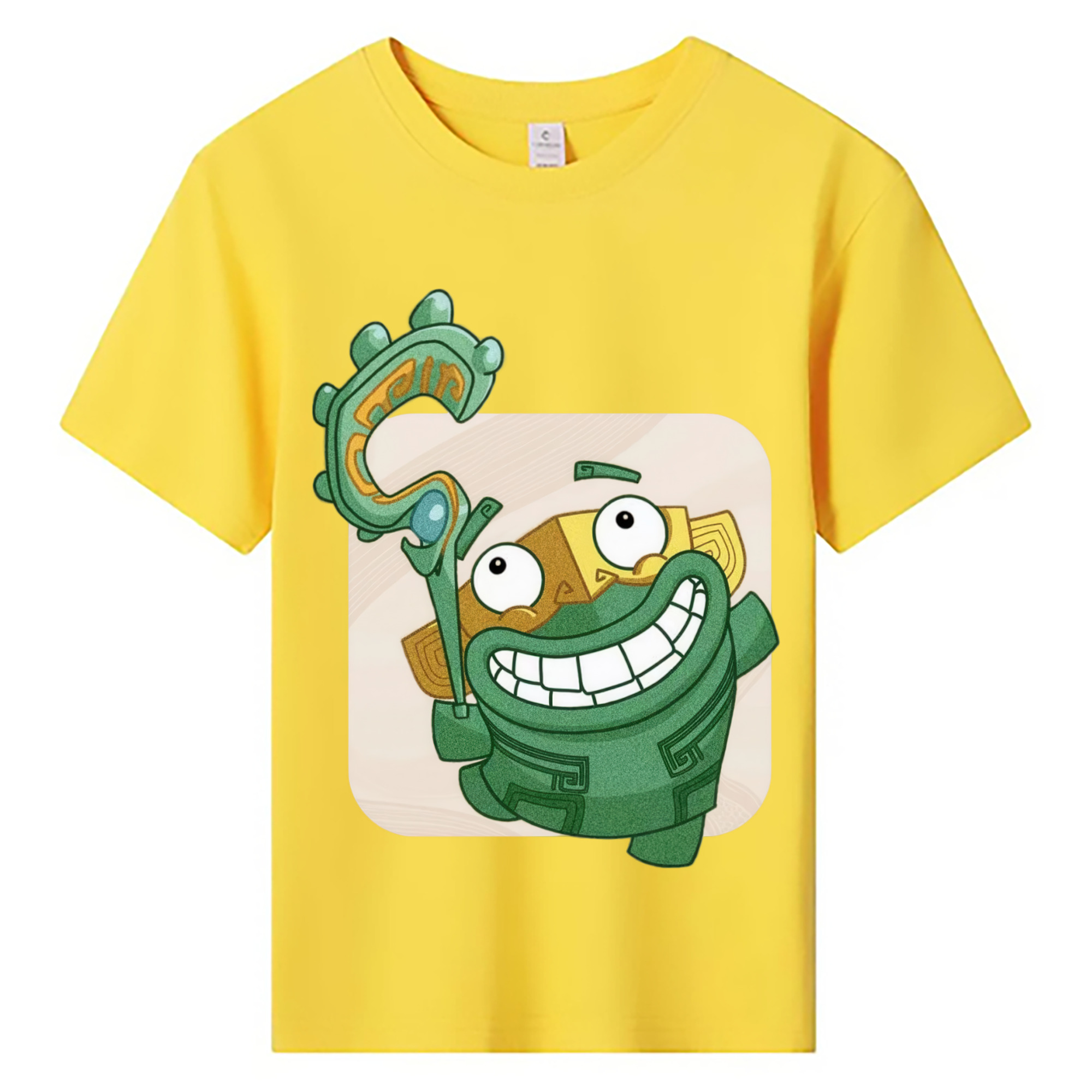 （画像用） Ne Zha 2 ナタ 魔童の大暴れ 綿100％キッズTシャツ（フロントプリント）