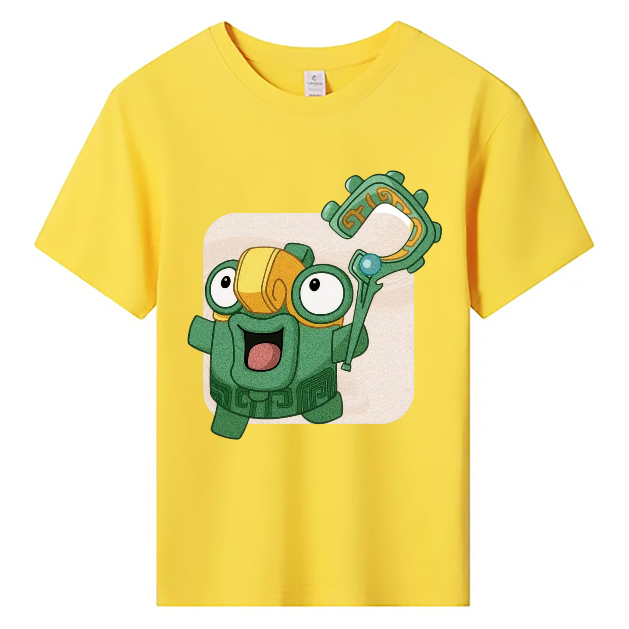 （画像用） Ne Zha 2 ナタ 魔童の大暴れ 綿100％キッズTシャツ（フロントプリント）