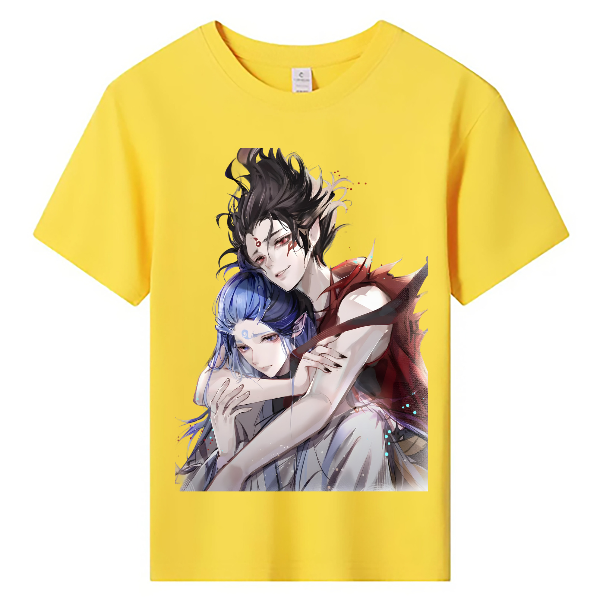 （画像用） Ne Zha 2 ナタ 魔童の大暴れ 綿100％キッズTシャツ（フロントプリント）
