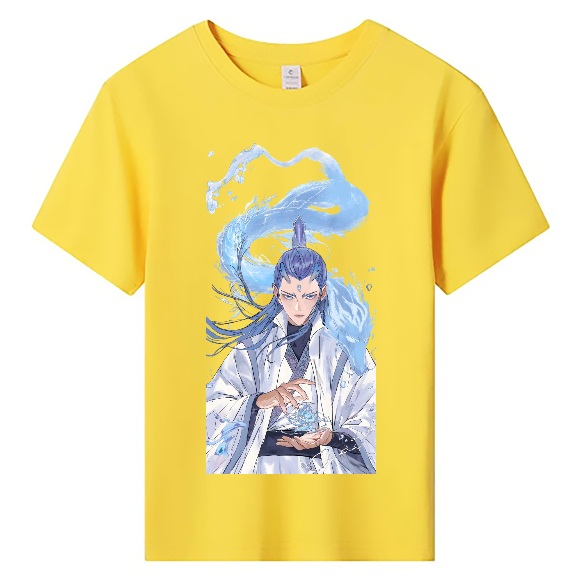 （画像用） Ne Zha 2 ナタ 魔童の大暴れ 綿100％キッズTシャツ（フロントプリント）