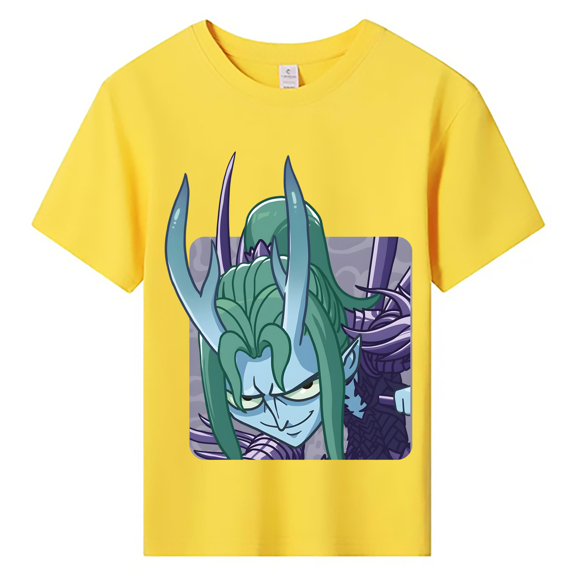 （画像用） Ne Zha 2 ナタ 魔童の大暴れ 綿100％キッズTシャツ（フロントプリント）