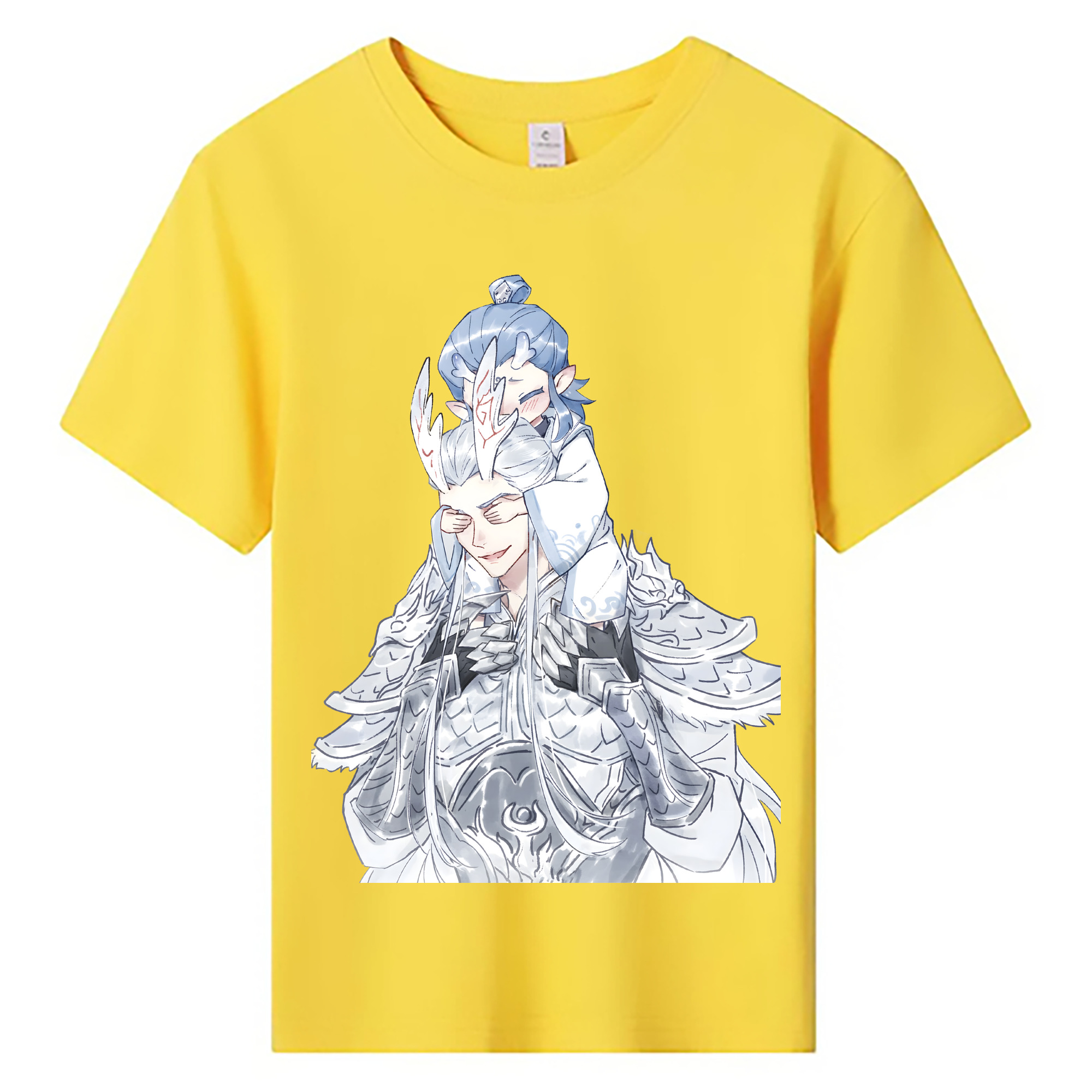 （画像用） Ne Zha 2 ナタ 魔童の大暴れ 綿100％キッズTシャツ（フロントプリント）