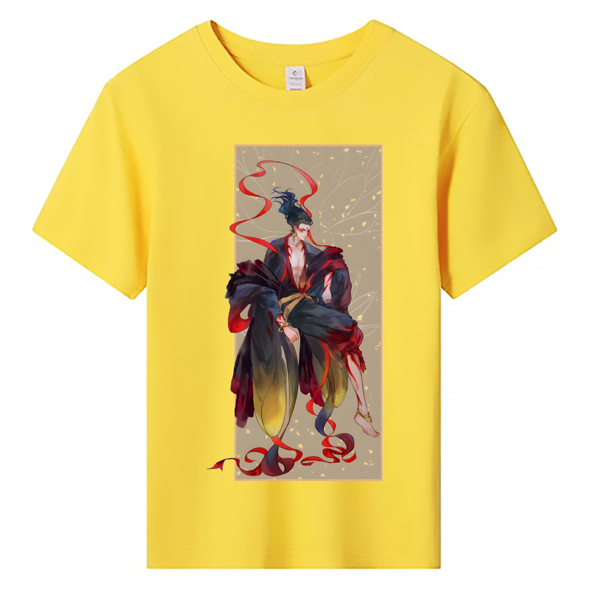（画像用） Ne Zha 2 ナタ 魔童の大暴れ 綿100％キッズTシャツ（フロントプリント）