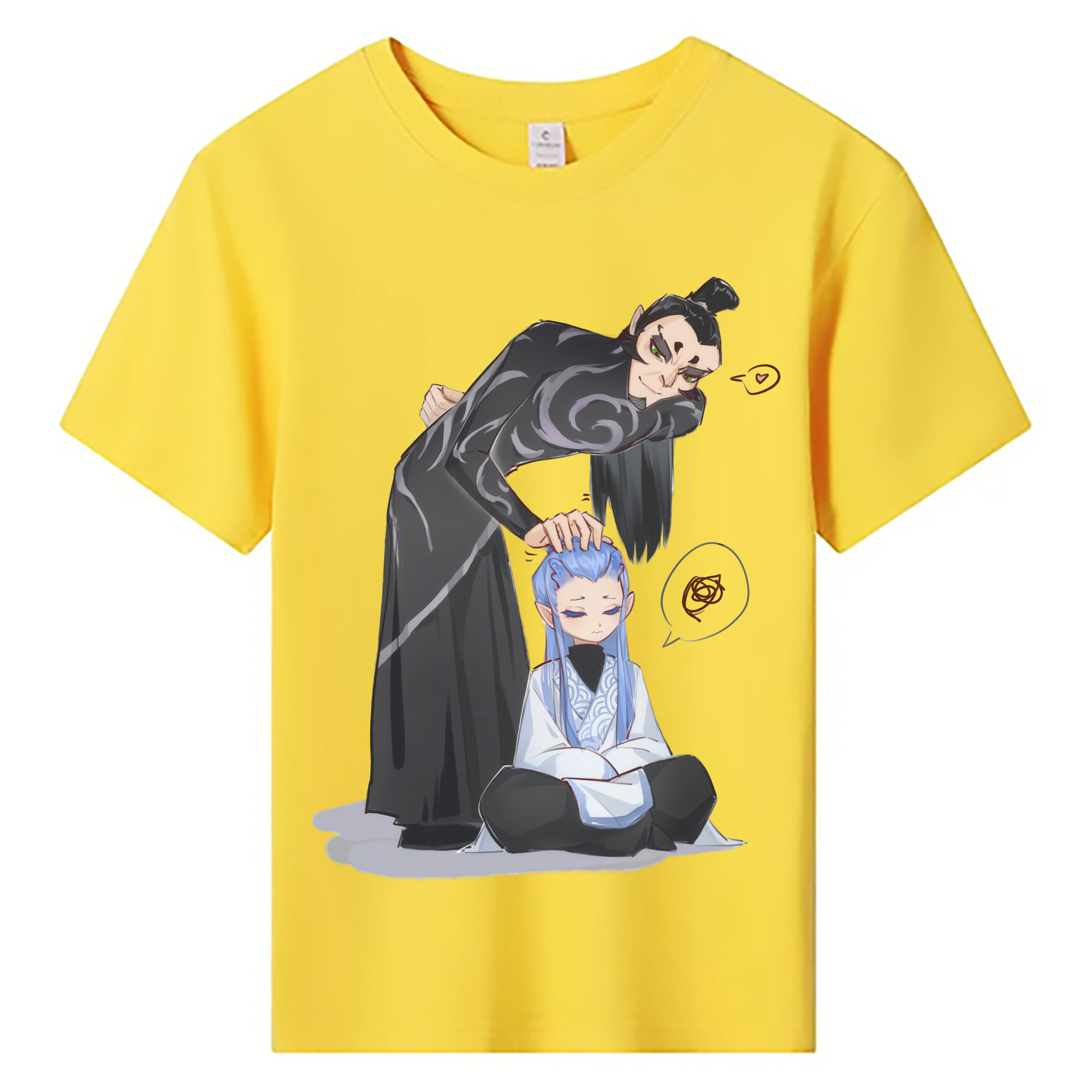 （画像用） Ne Zha 2 ナタ 魔童の大暴れ 綿100％キッズTシャツ（フロントプリント）