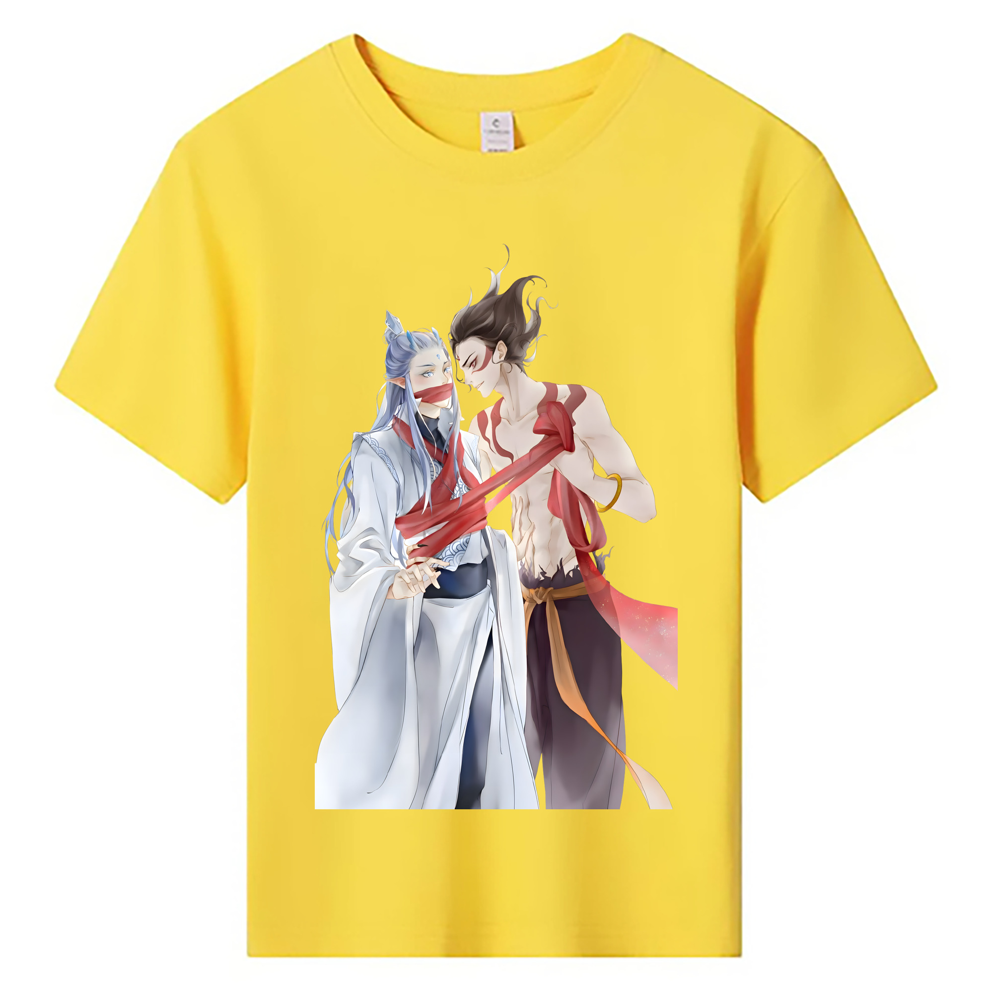 （画像用） Ne Zha 2 ナタ 魔童の大暴れ 綿100％キッズTシャツ（フロントプリント）