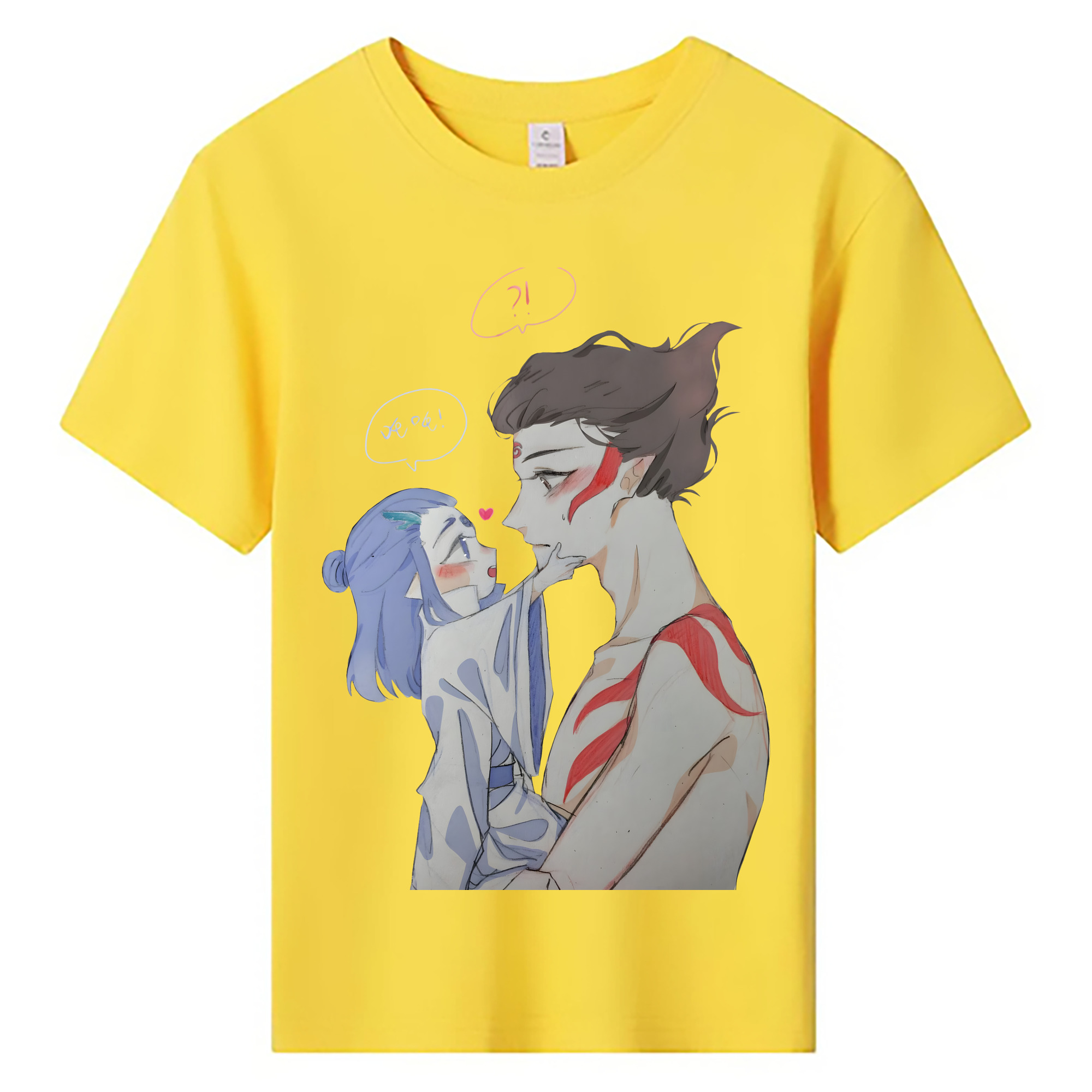 （画像用） Ne Zha 2 ナタ 魔童の大暴れ 綿100％キッズTシャツ（フロントプリント）