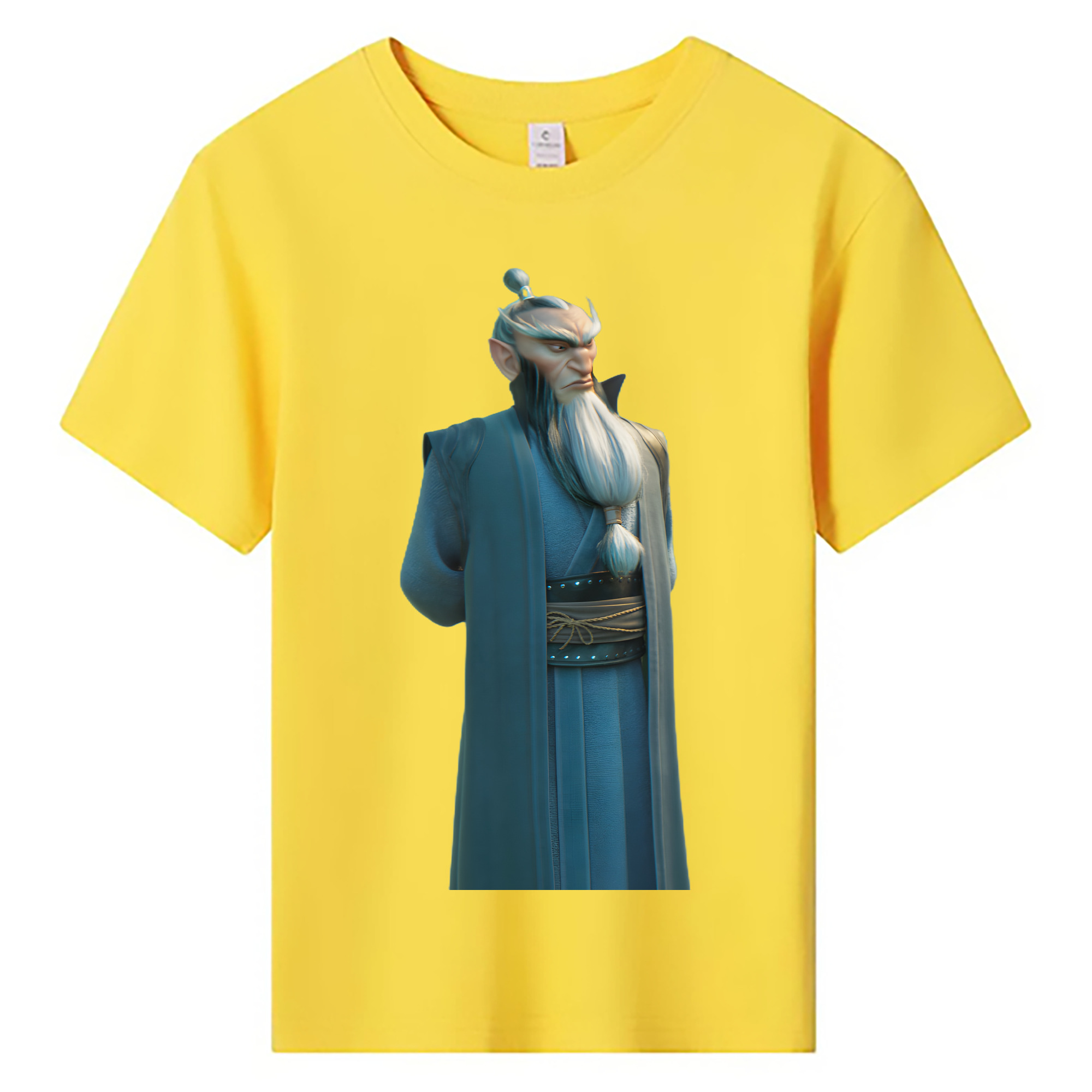 （画像用） Ne Zha 2 ナタ 魔童の大暴れ 綿100％キッズTシャツ（フロントプリント）