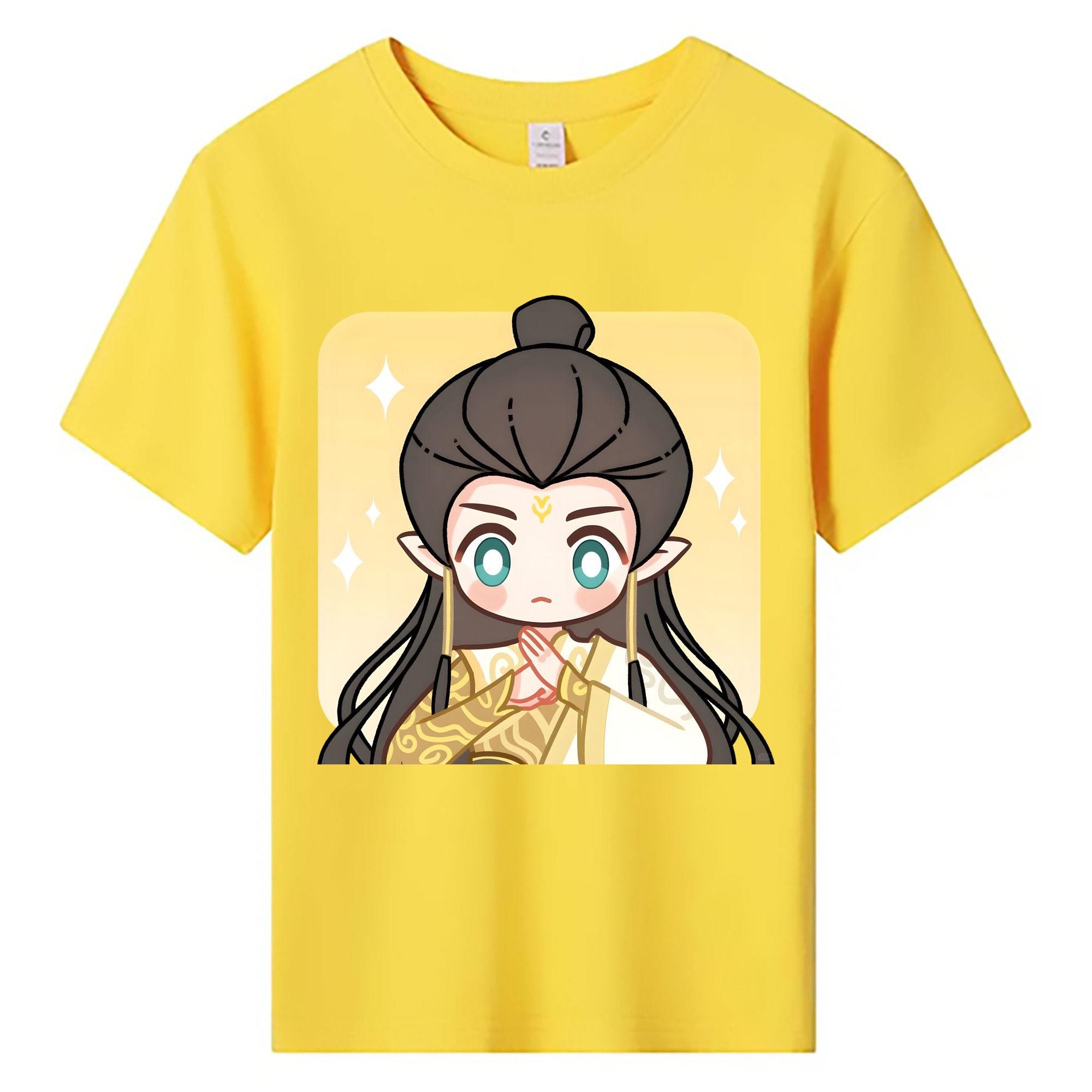 （画像用） Ne Zha 2 ナタ 魔童の大暴れ 綿100％キッズTシャツ（フロントプリント）