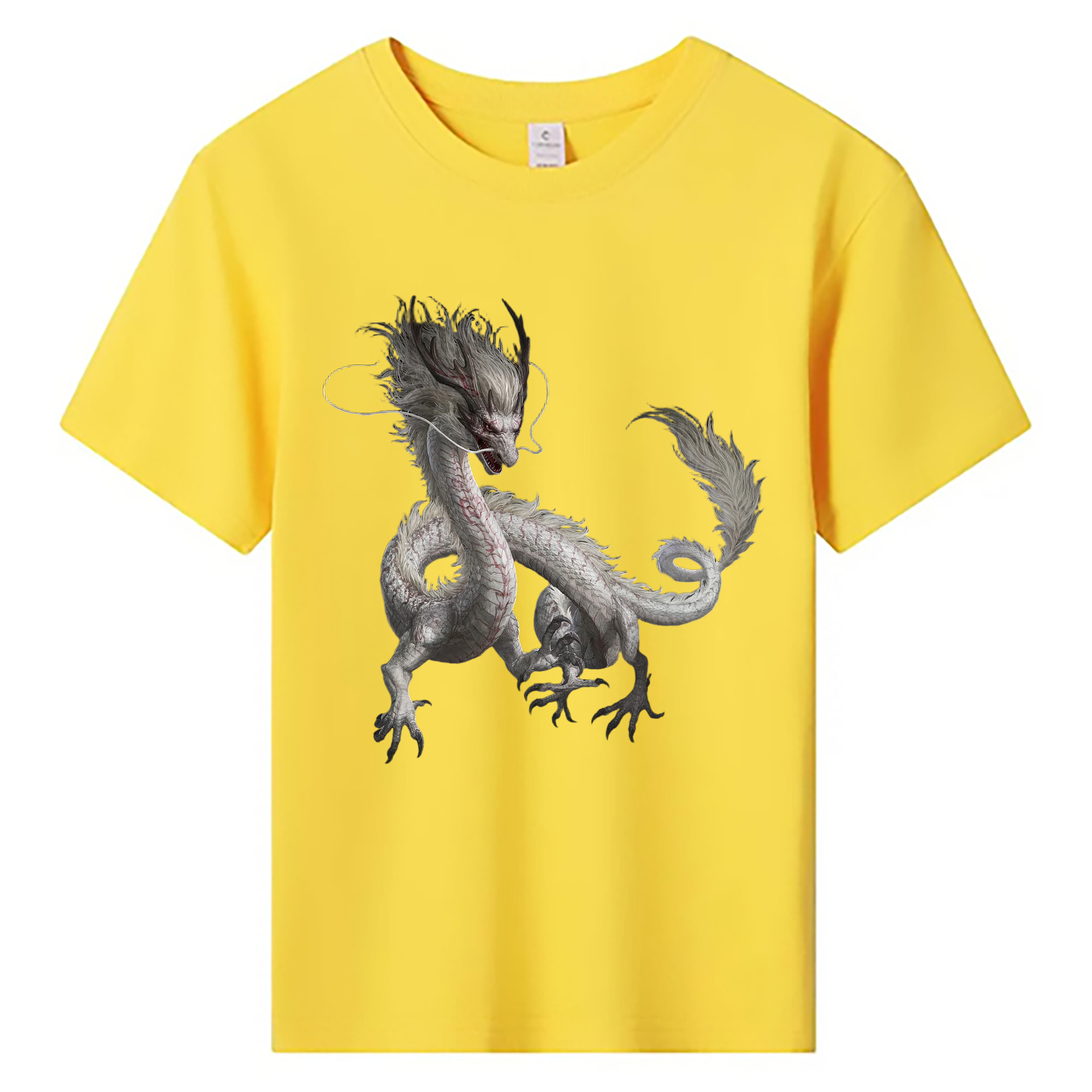 （画像用） Ne Zha 2 ナタ 魔童の大暴れ 綿100％キッズTシャツ（フロントプリント）