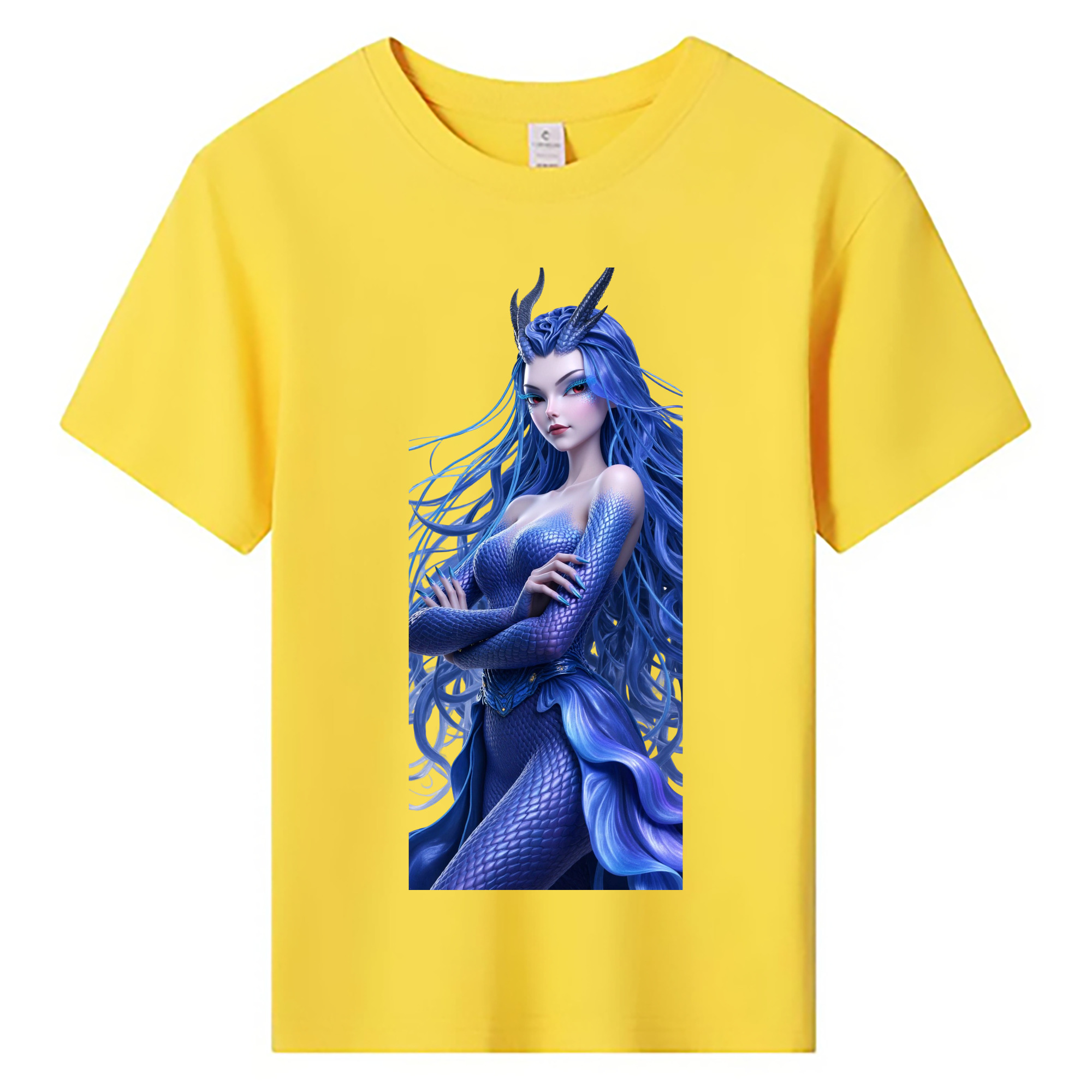 （画像用） Ne Zha 2 ナタ 魔童の大暴れ 綿100％キッズTシャツ（フロントプリント）