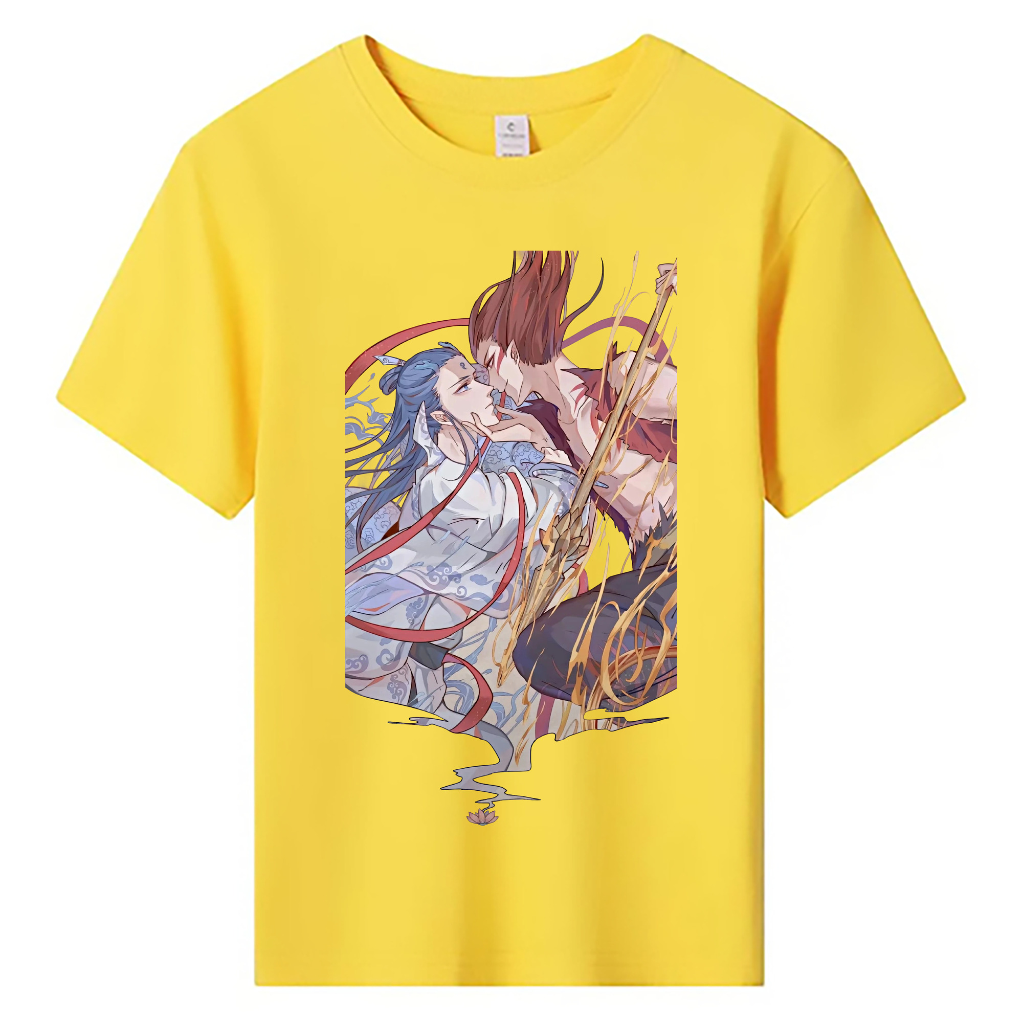 （画像用） Ne Zha 2 ナタ 魔童の大暴れ 綿100％キッズTシャツ（フロントプリント）