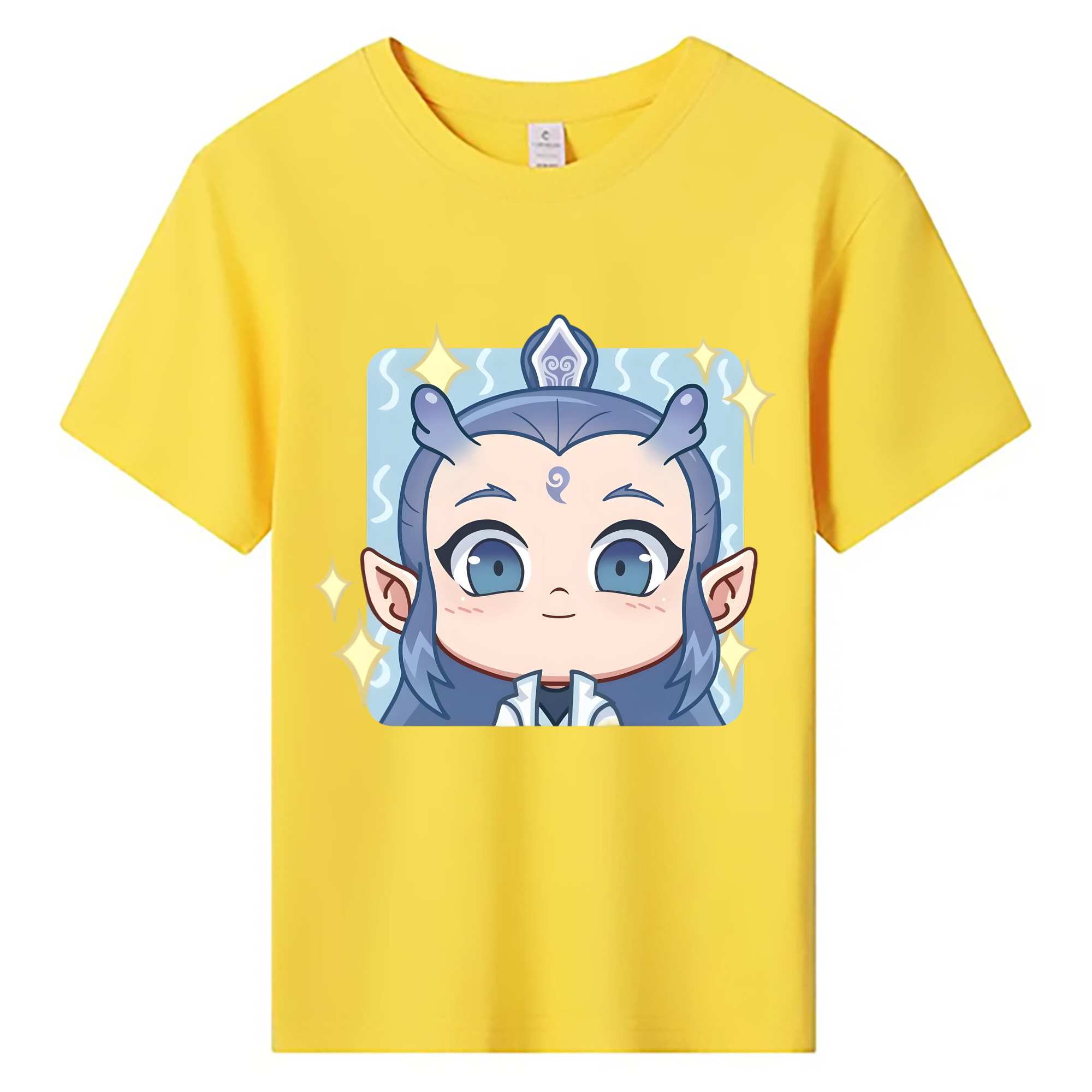 （画像用） Ne Zha 2 ナタ 魔童の大暴れ 綿100％キッズTシャツ（フロントプリント）