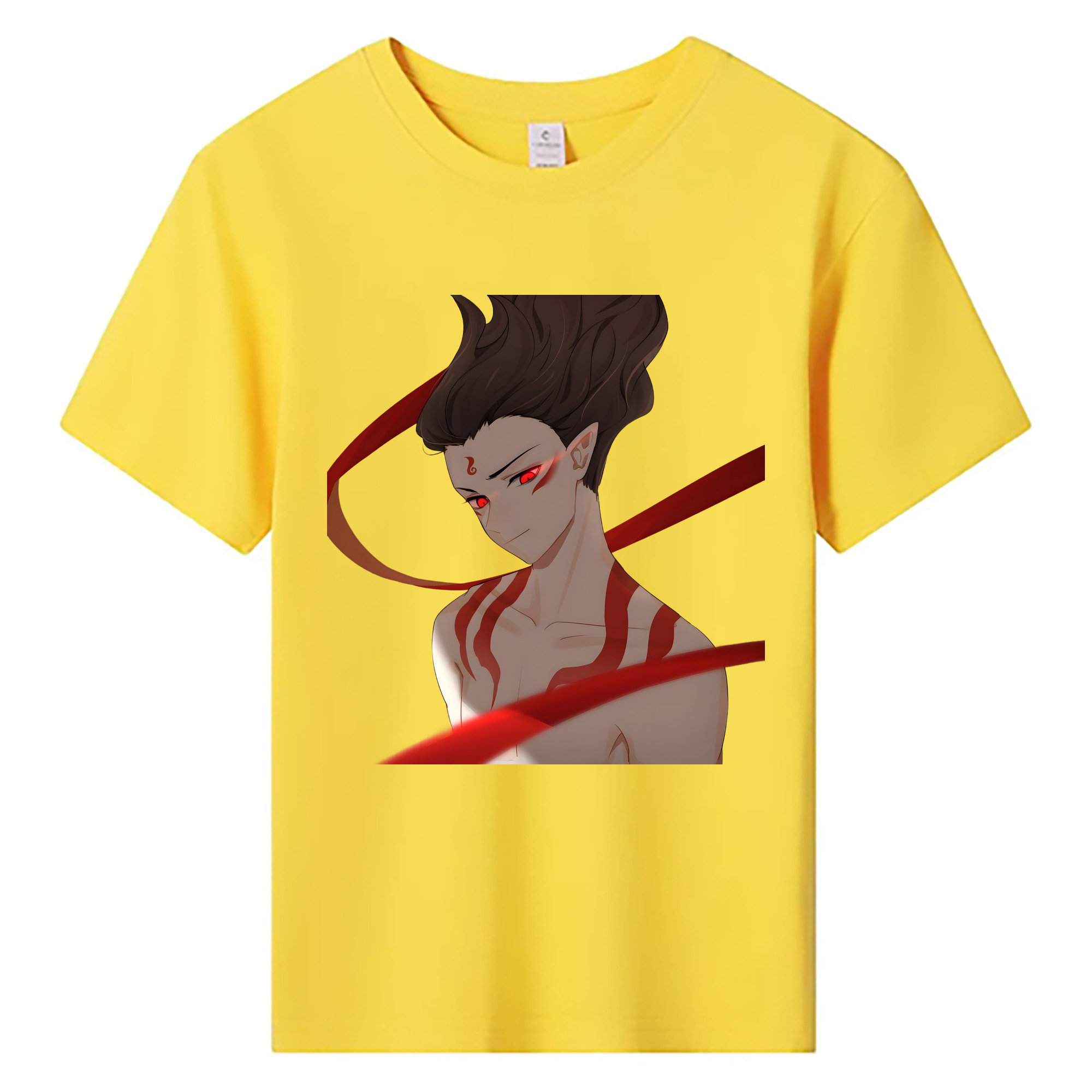 （画像用） Ne Zha 2 ナタ 魔童の大暴れ 綿100％キッズTシャツ（フロントプリント）