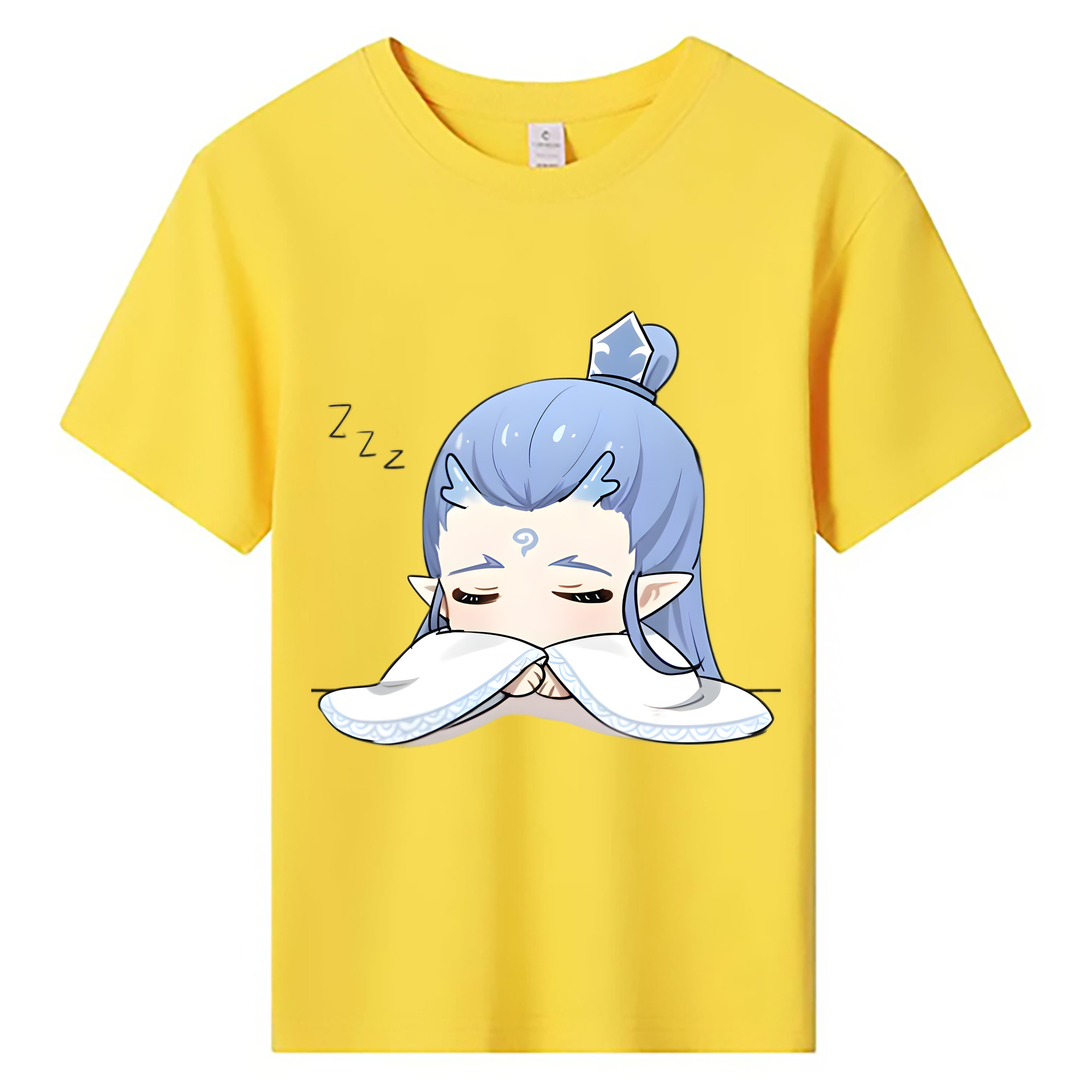 （画像用） Ne Zha 2 ナタ 魔童の大暴れ 綿100％キッズTシャツ（フロントプリント）