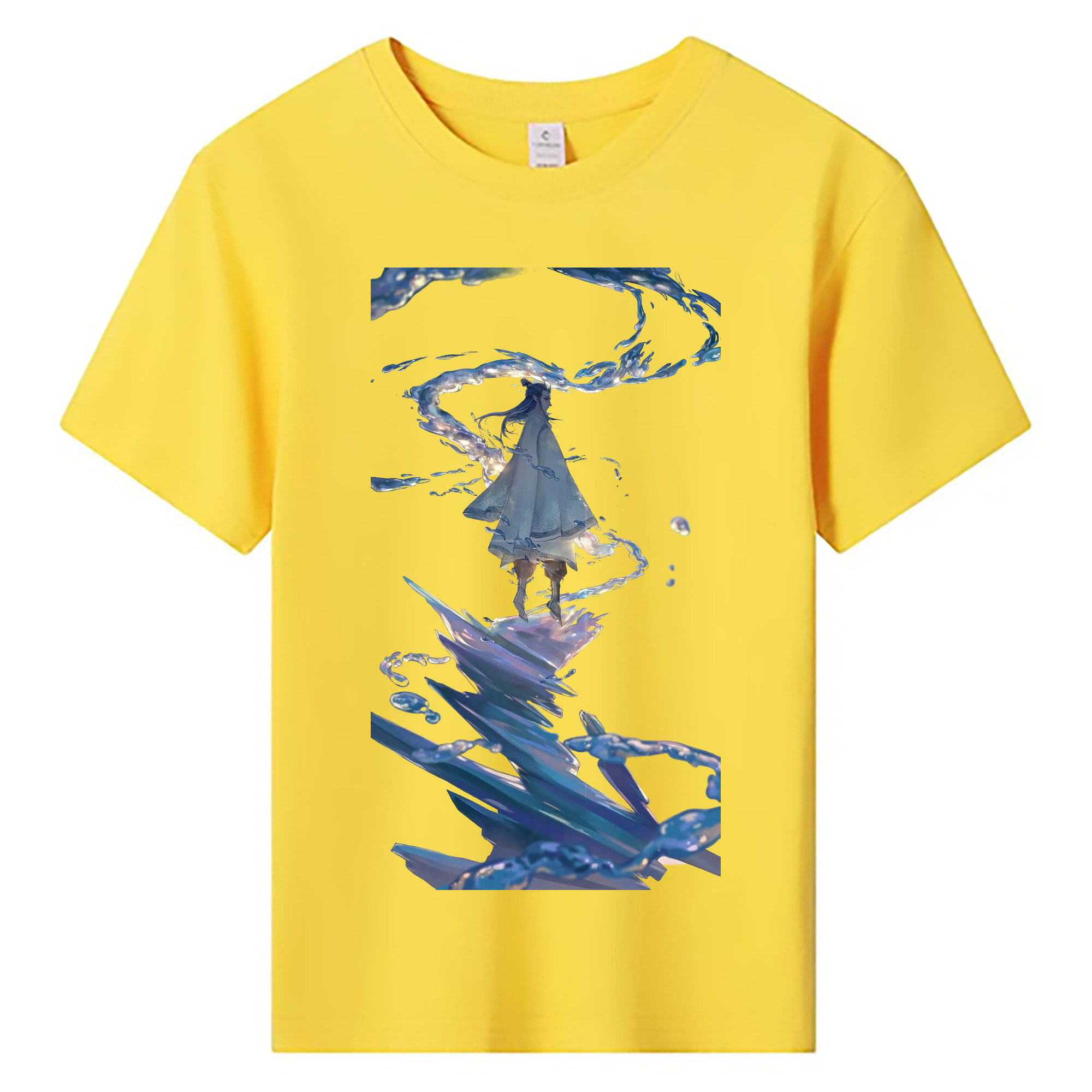（画像用） Ne Zha 2 ナタ 魔童の大暴れ 綿100％キッズTシャツ（フロントプリント）